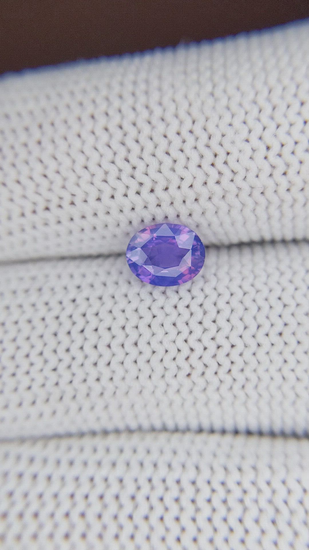 1.06 Ct. Purple Sapphire from Tanzania Size Video