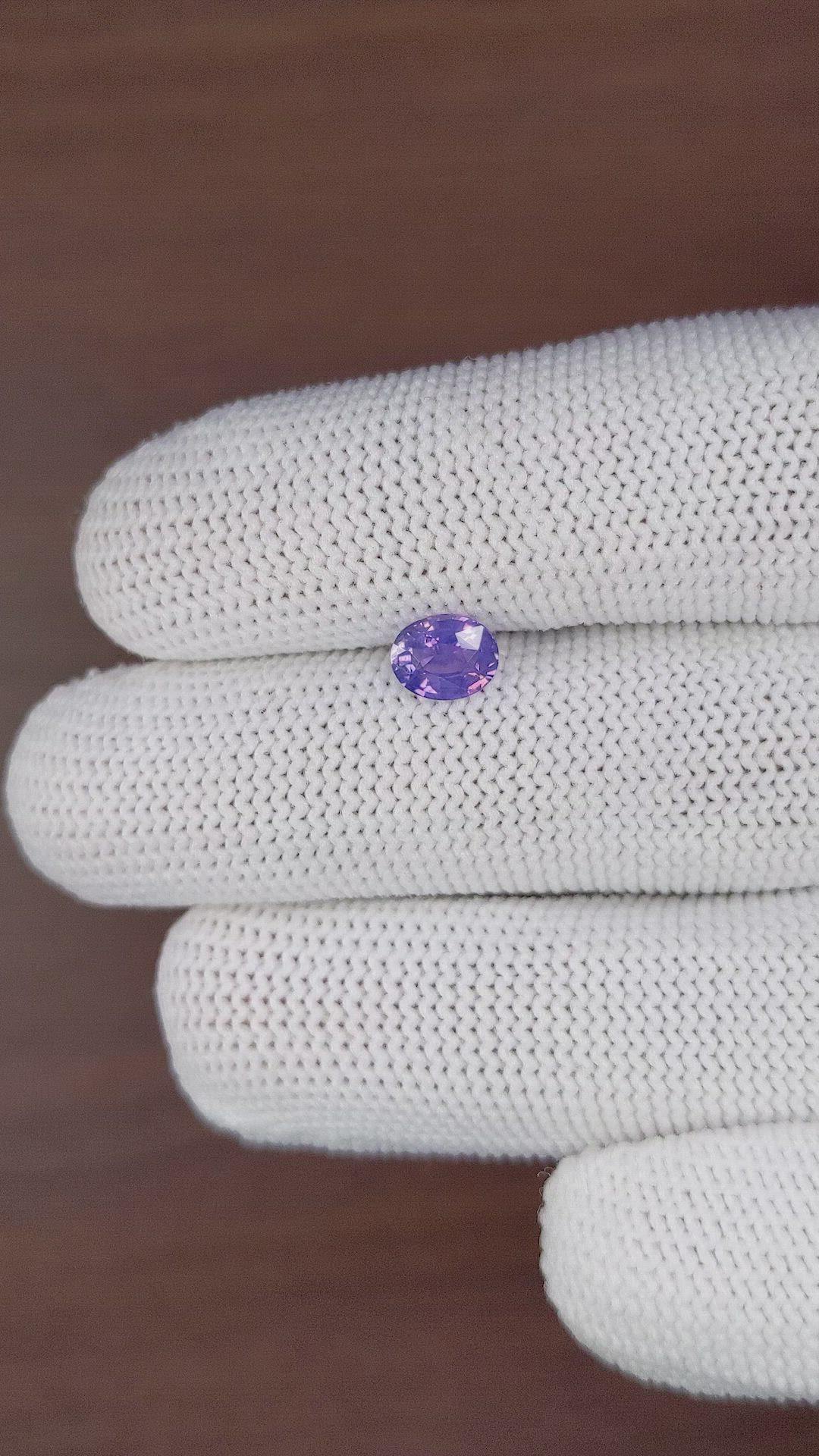 1.06 Ct. Purple Sapphire from Tanzania Size Video
