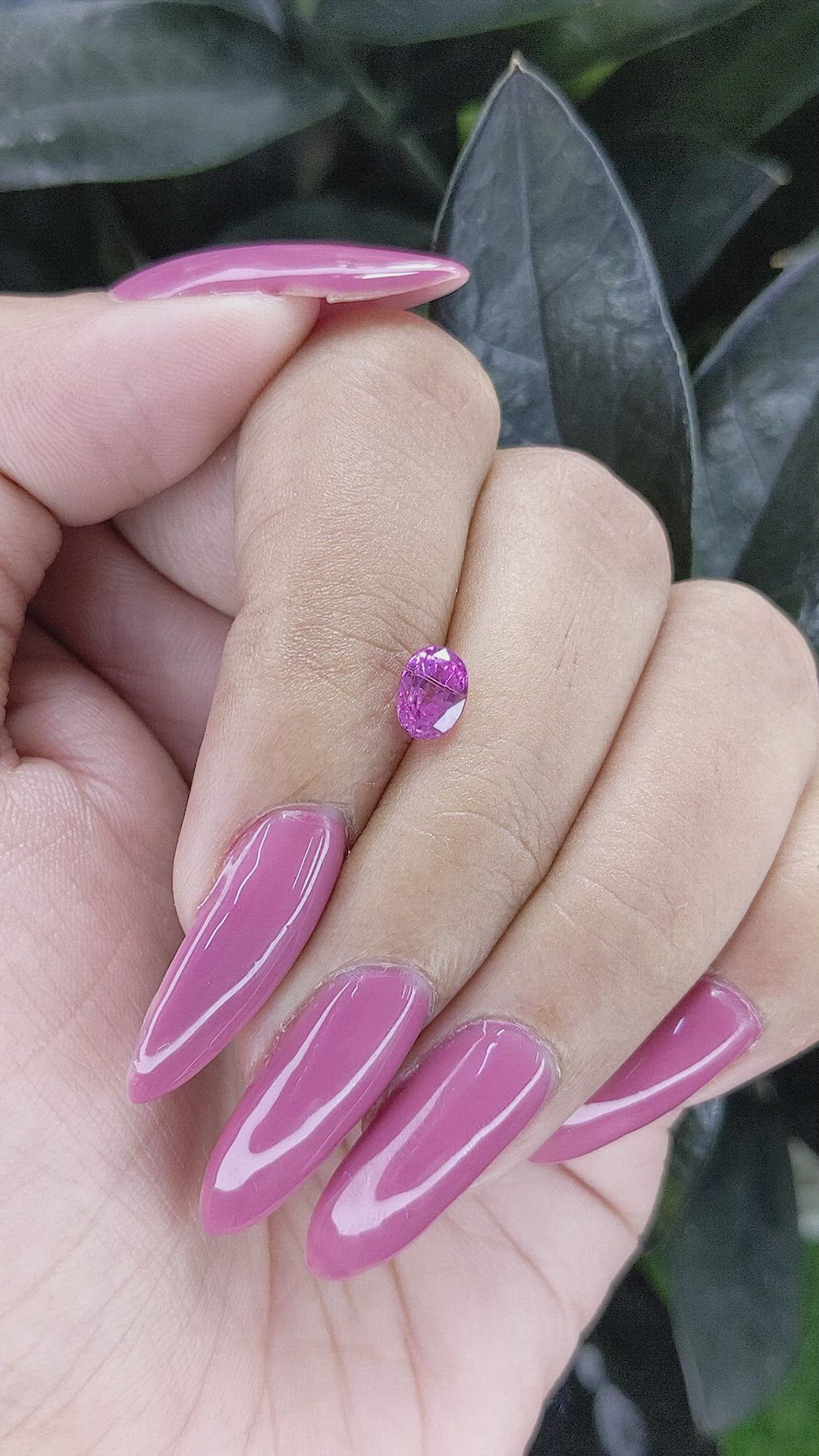 1.08 Ct. Pink Sapphire from Madagascar Size Video