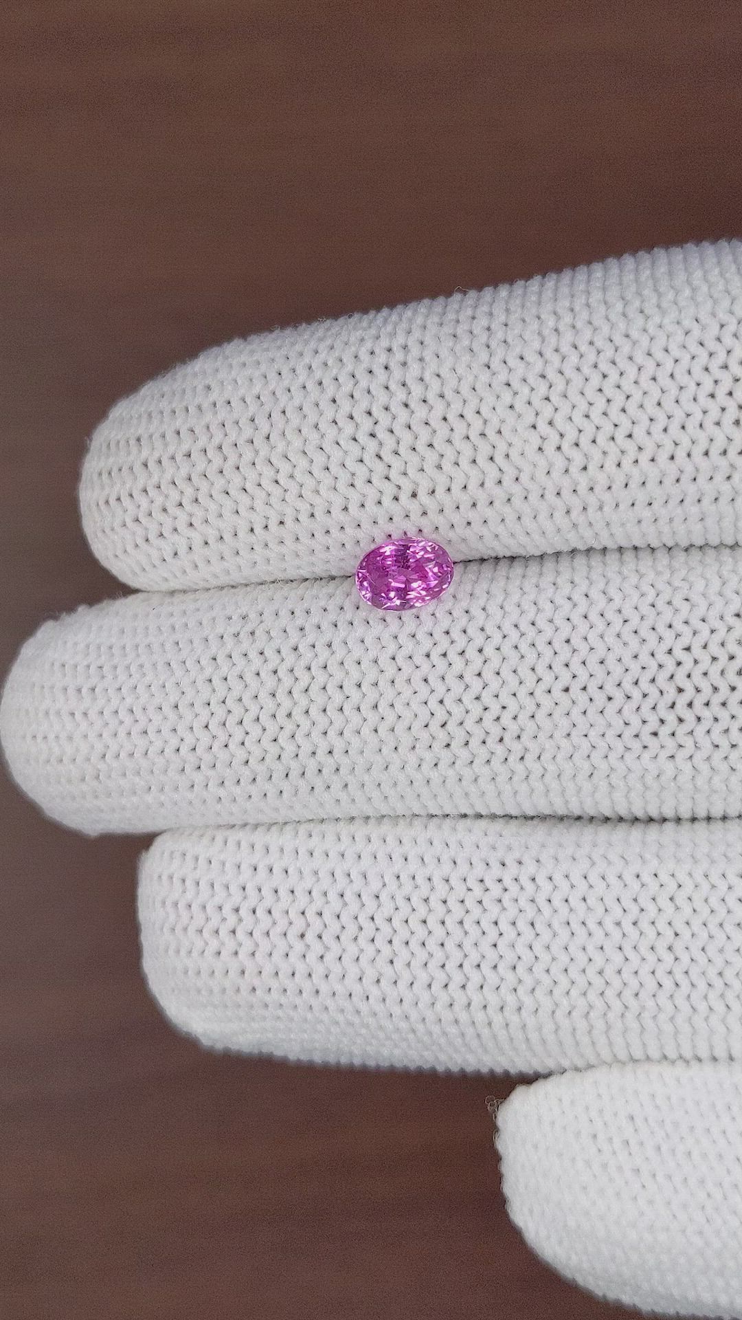 1.08 Ct. Pink Sapphire from Madagascar Size Video