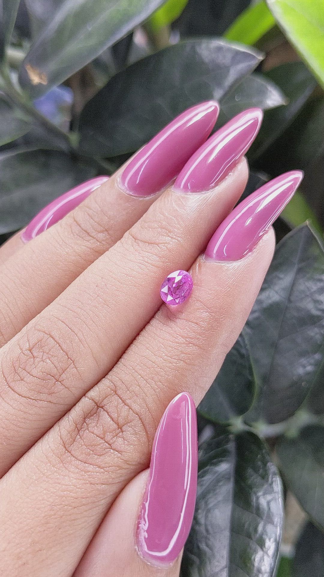 1.04 Ct. Pink Sapphire from Madagascar Size Video