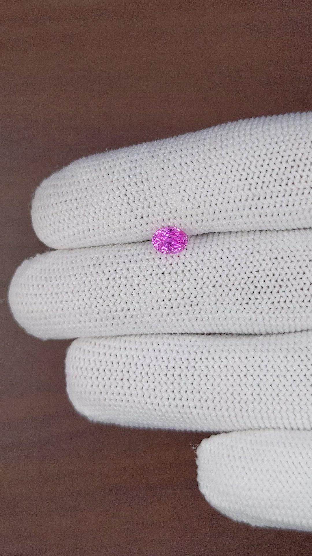 1.04 Ct. Pink Sapphire from Madagascar Size Video