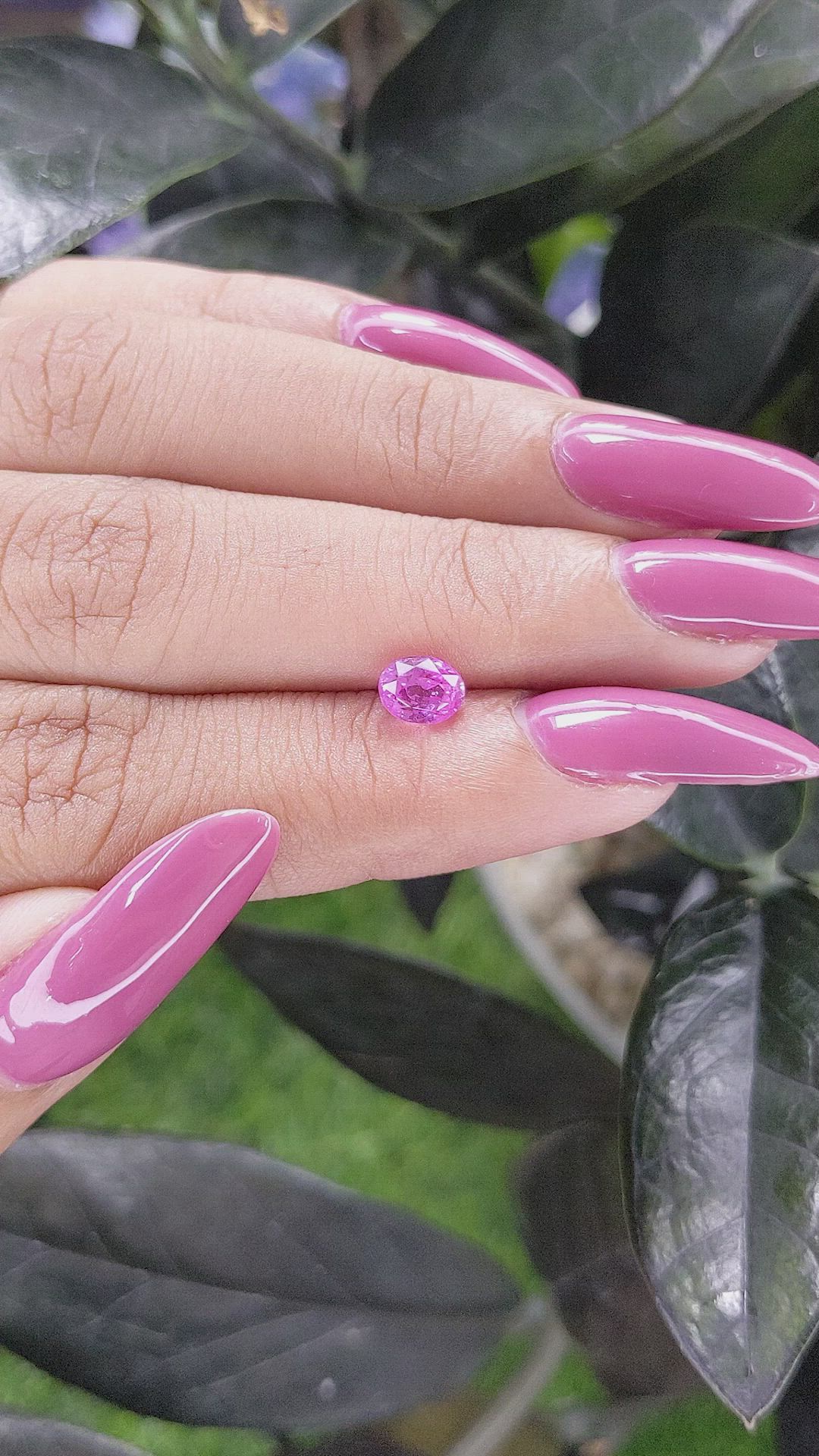 1.04 Ct. Pink Sapphire from Madagascar Size Video