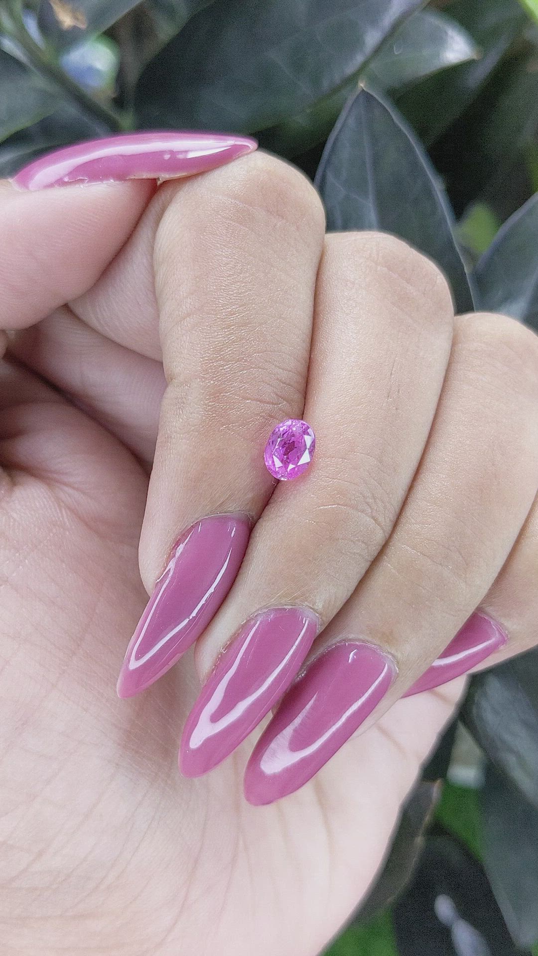 1.04 Ct. Pink Sapphire from Madagascar Size Video