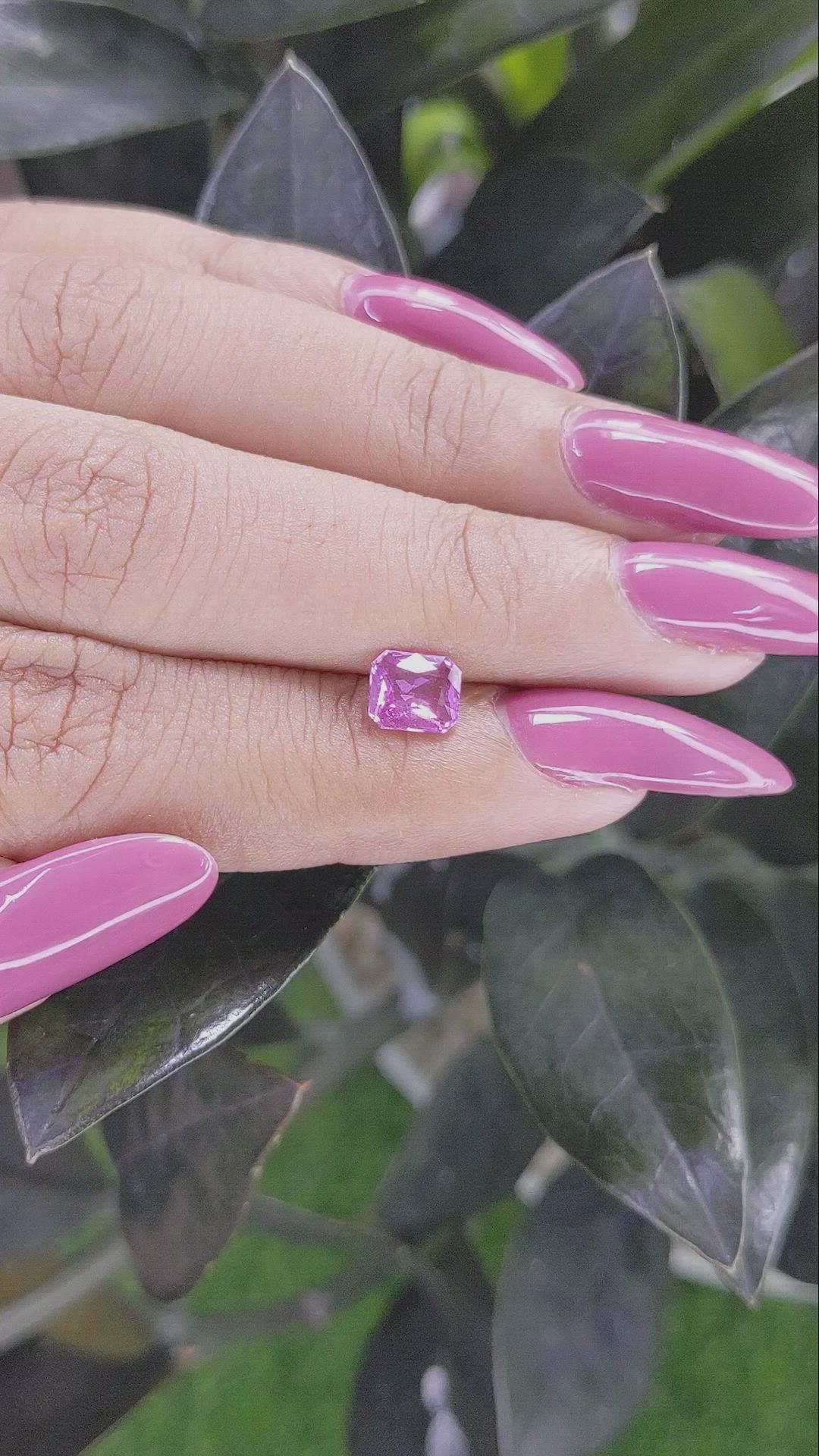 1.04 Ct. Pink Sapphire from Madagascar Size Video