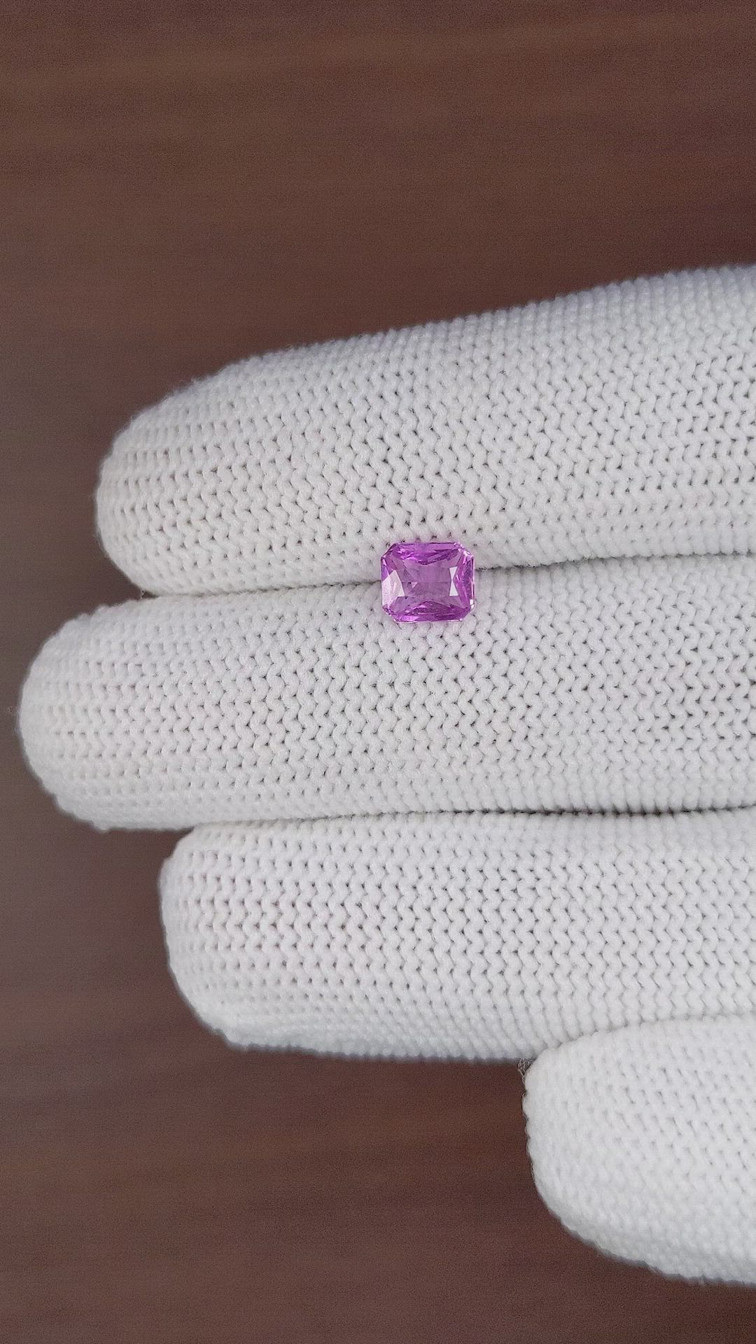 1.04 Ct. Pink Sapphire from Madagascar Size Video