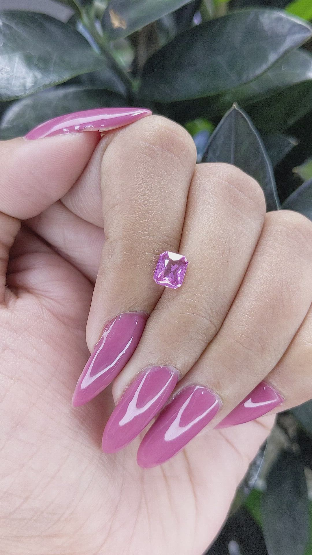 1.04 Ct. Pink Sapphire from Madagascar Size Video