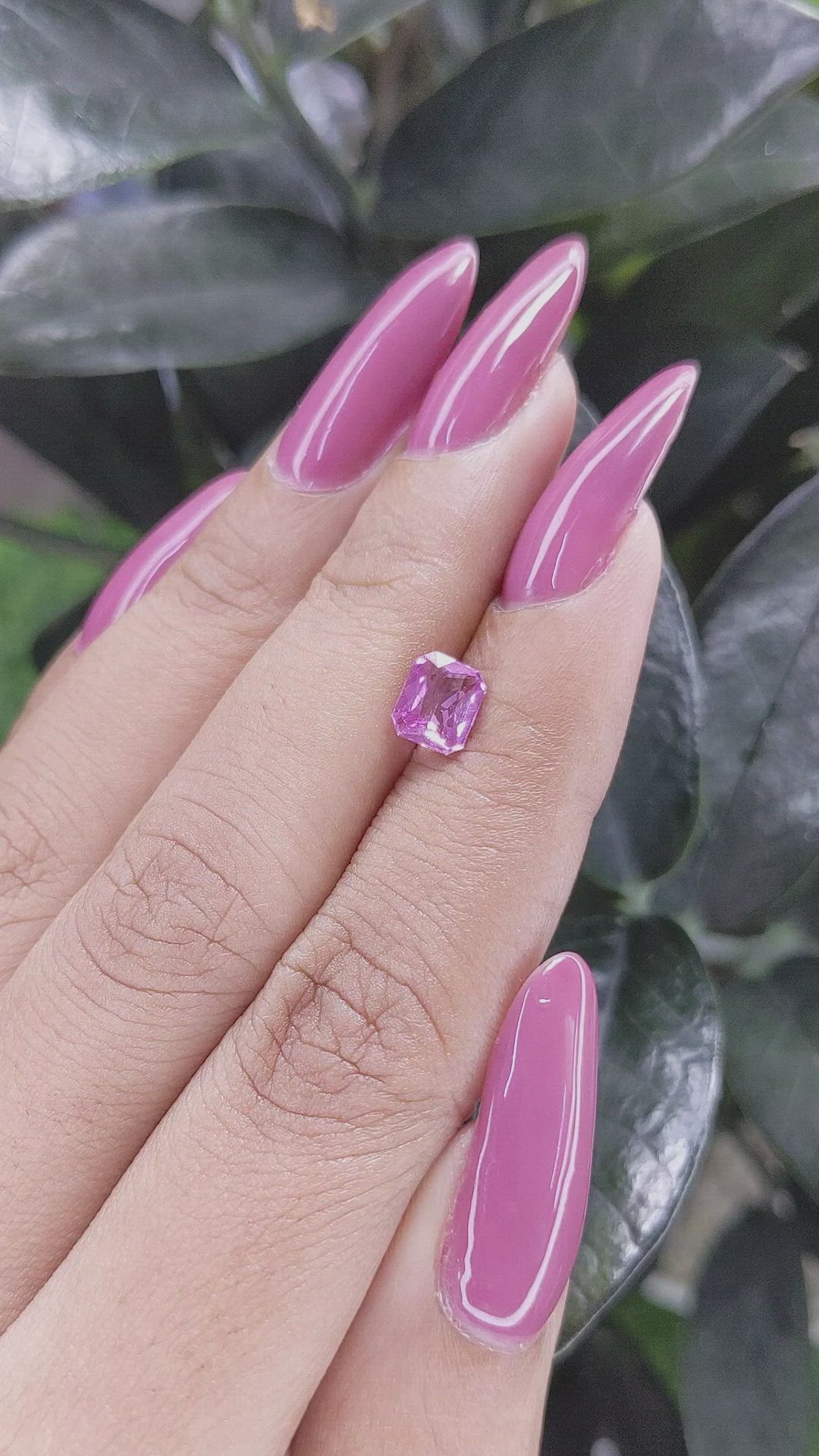 1.04 Ct. Pink Sapphire from Madagascar Size Video