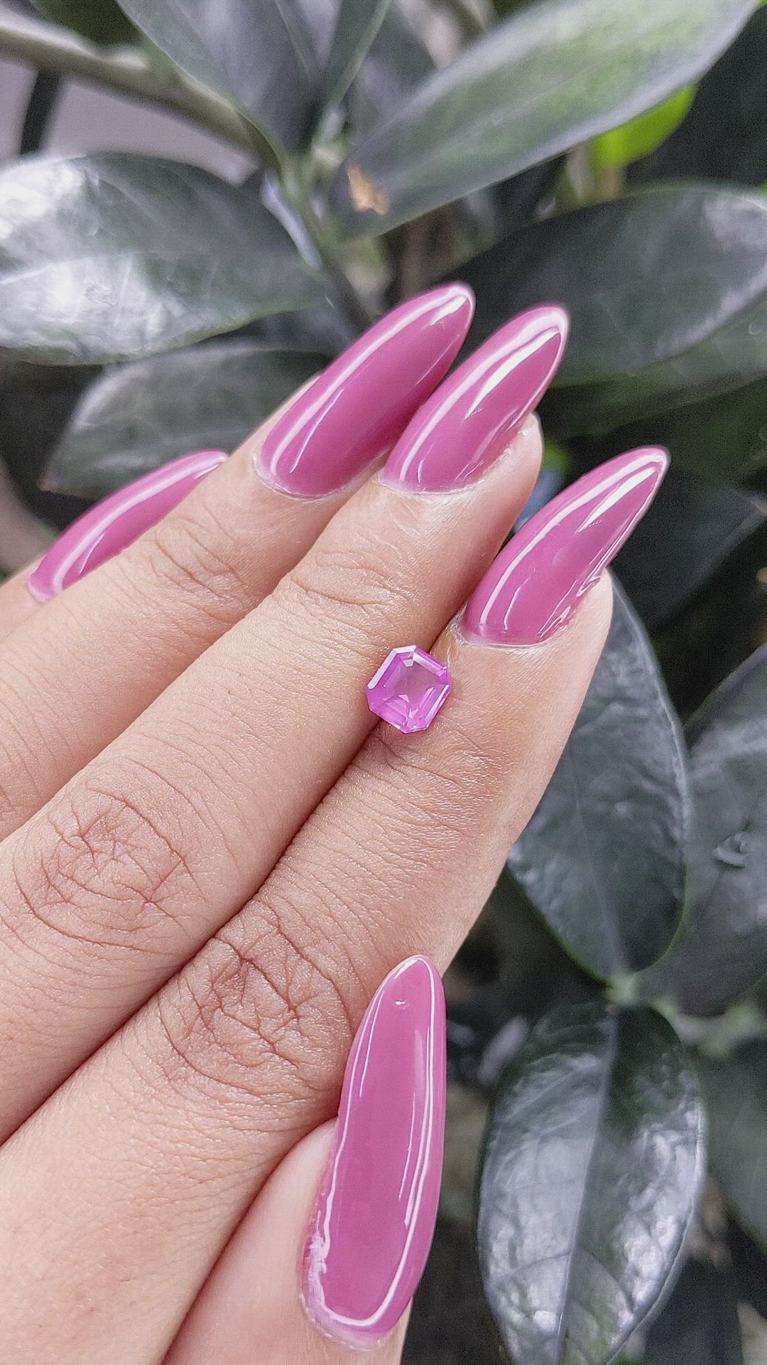 1.07 Ct. Pink Sapphire from Madagascar Size Video