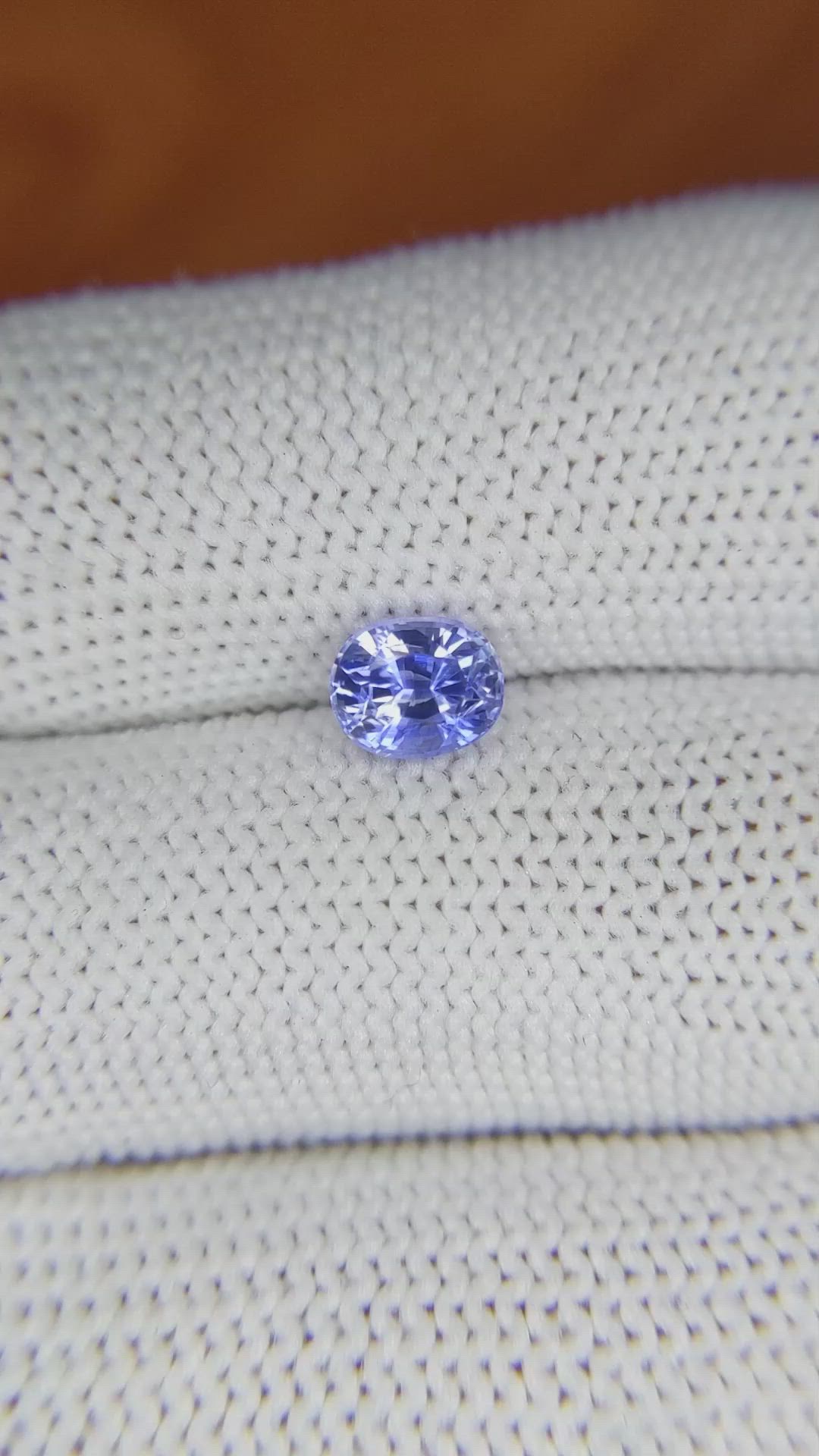 1.16 Ct. Blue Sapphire from Ceylon (Sri Lanka) Size Video