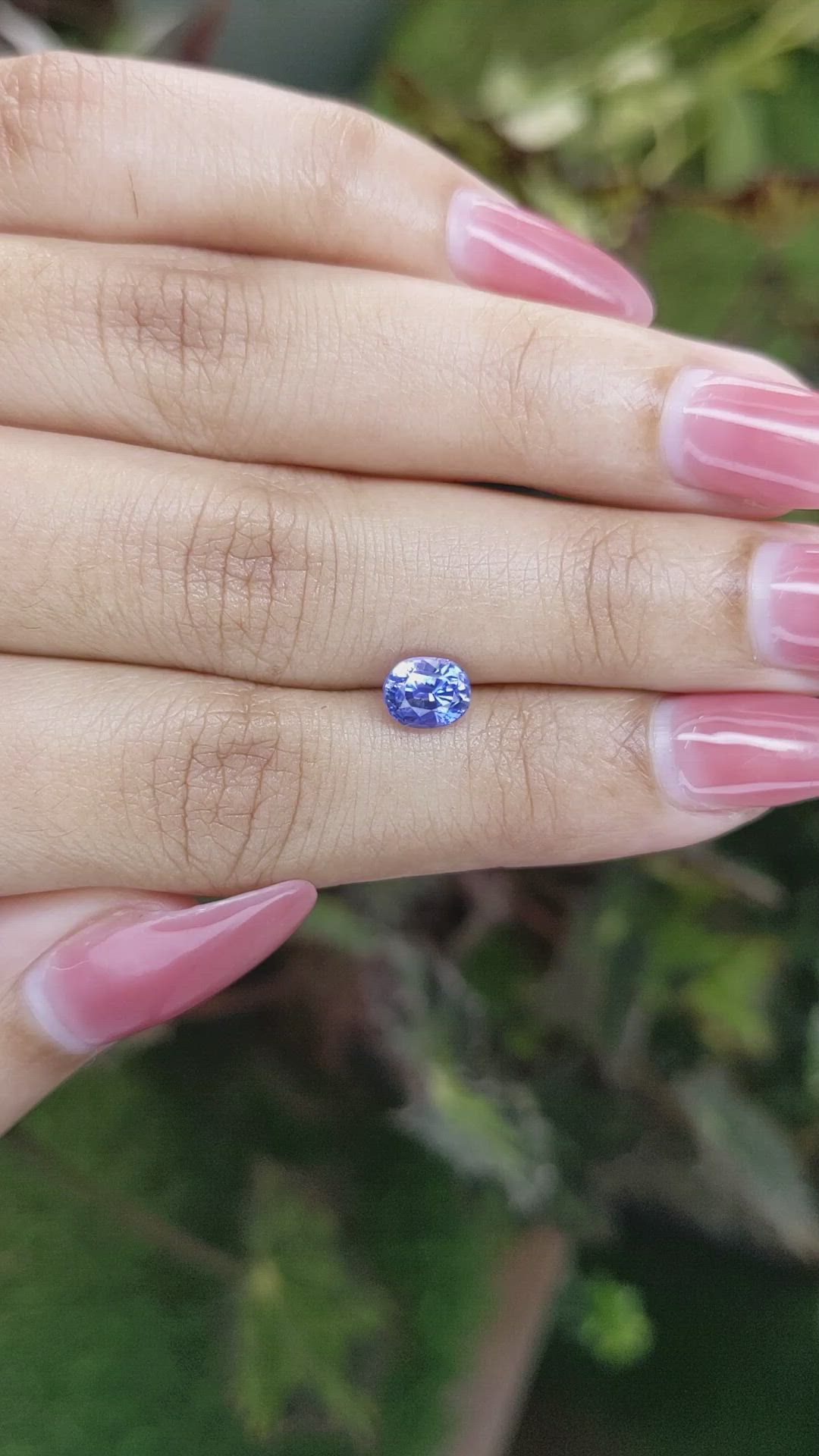 1.16 Ct. Blue Sapphire from Ceylon (Sri Lanka) Size Video