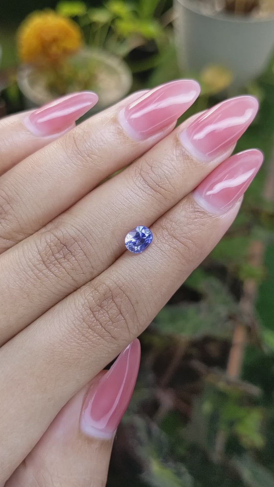 1.16 Ct. Blue Sapphire from Ceylon (Sri Lanka) Size Video