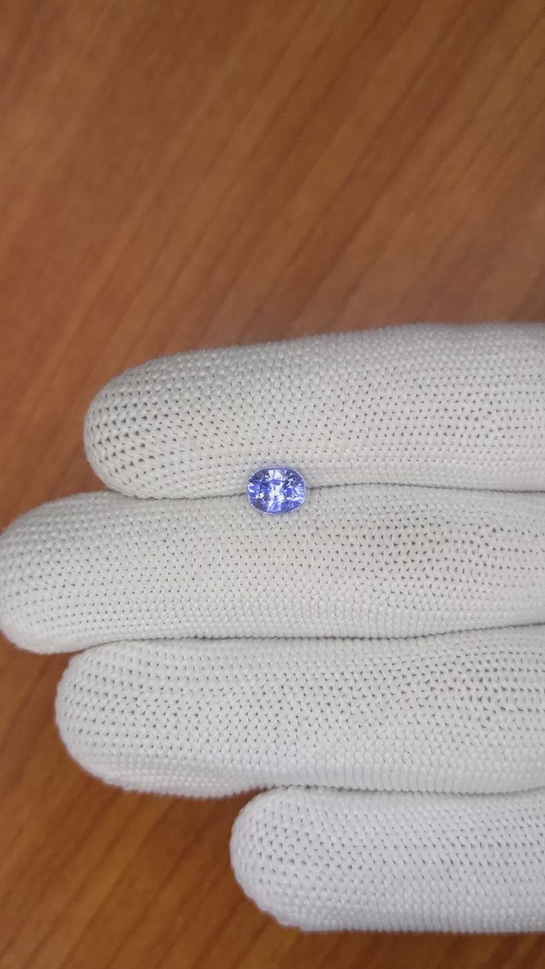 1.16 Ct. Blue Sapphire from Ceylon (Sri Lanka) Size Video
