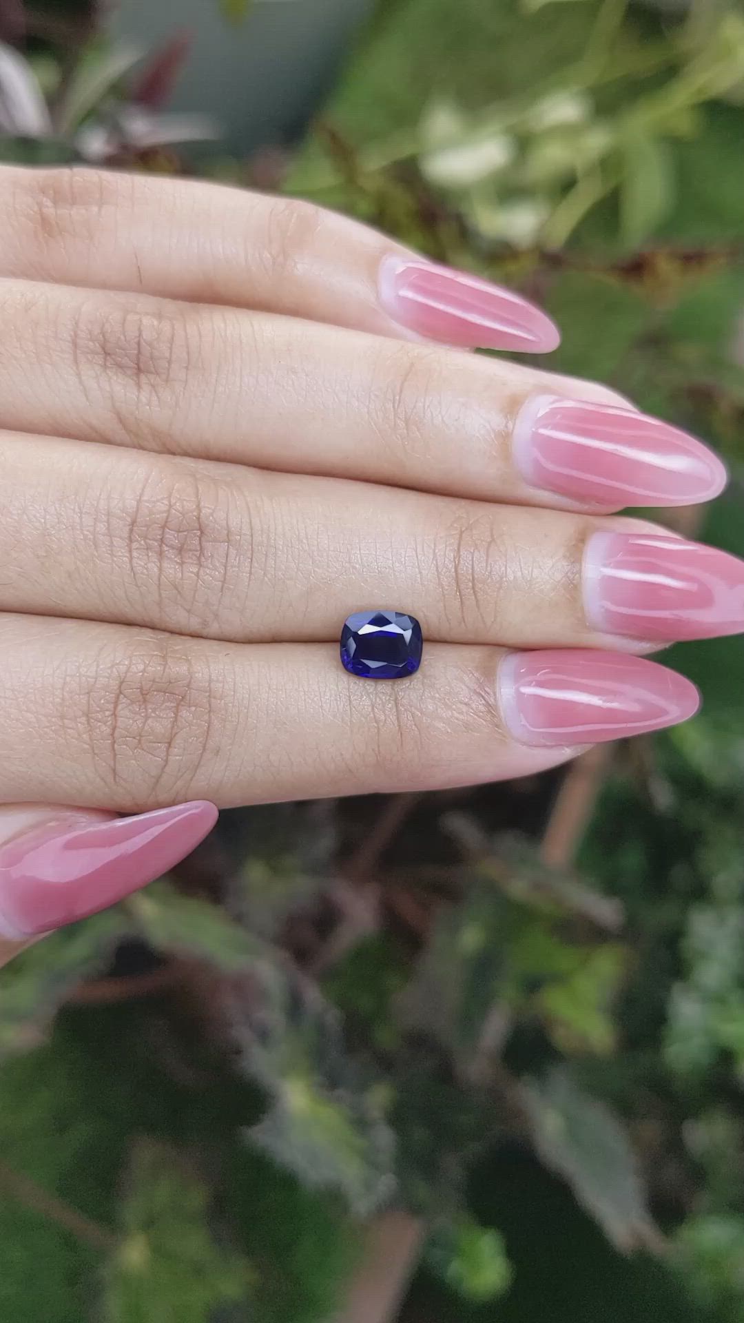 1.68 Ct. Blue Sapphire from Ceylon (Sri Lanka) Size Video