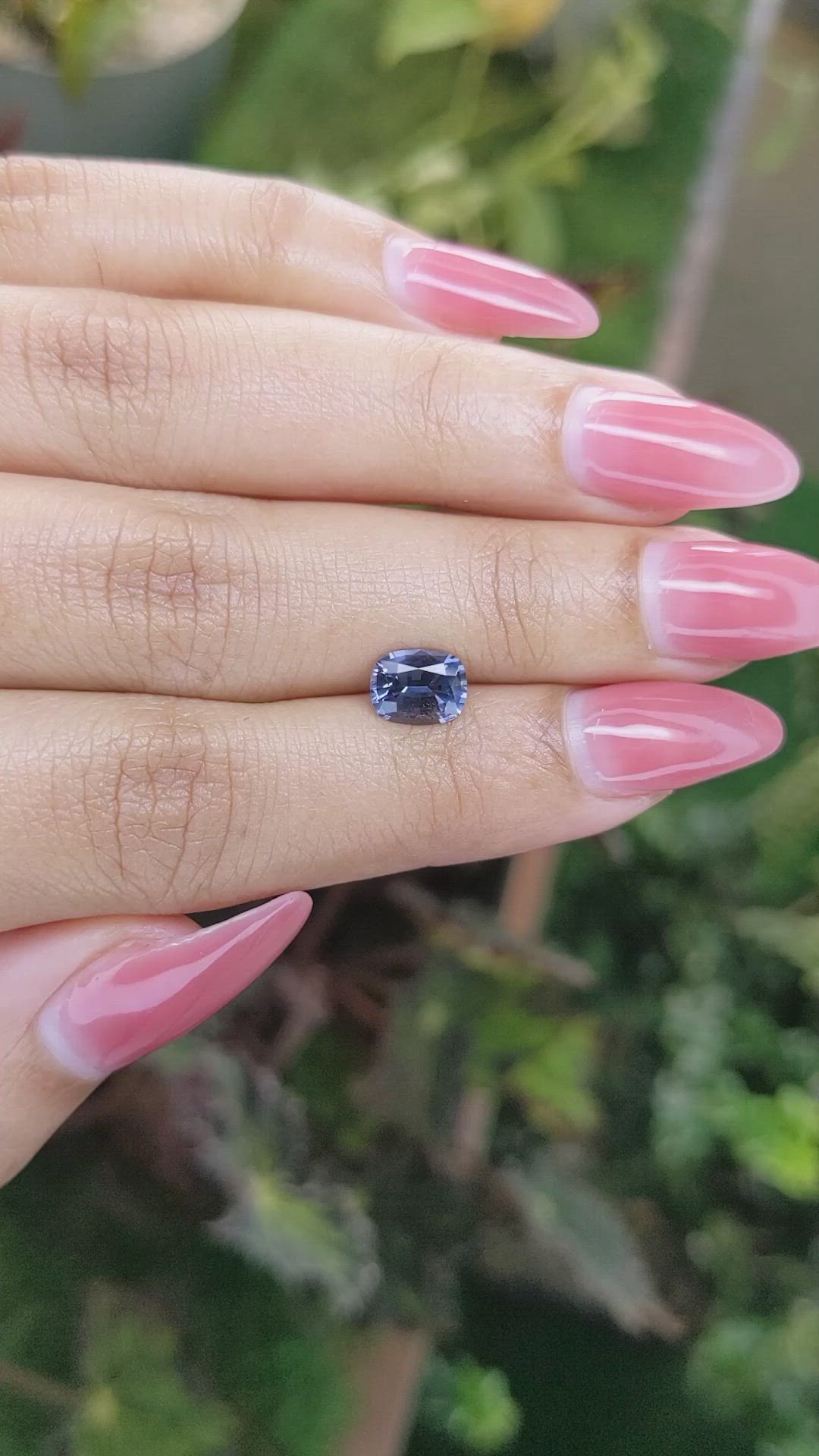 1.20 Ct. Violet Sapphire from Ceylon (Sri Lanka) Size Video