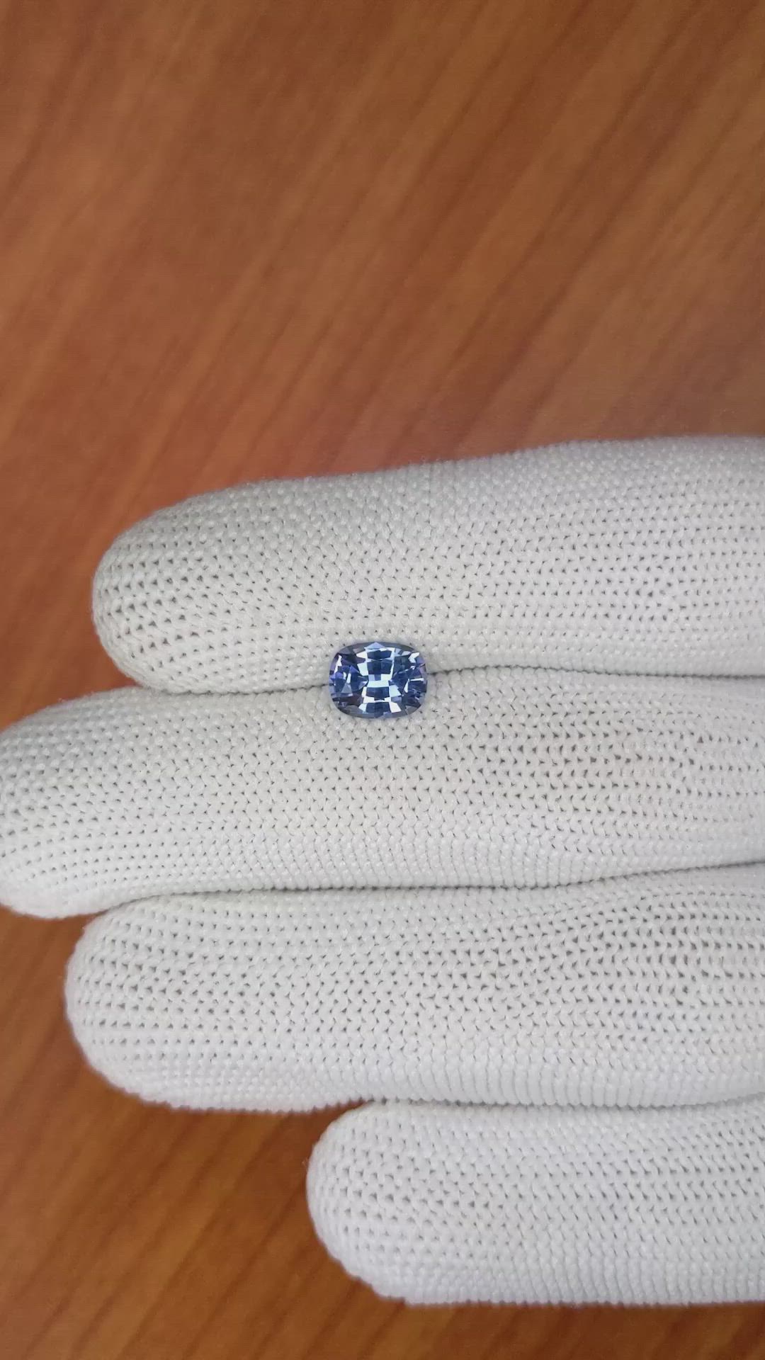 1.20 Ct. Violet Sapphire from Ceylon (Sri Lanka) Size Video