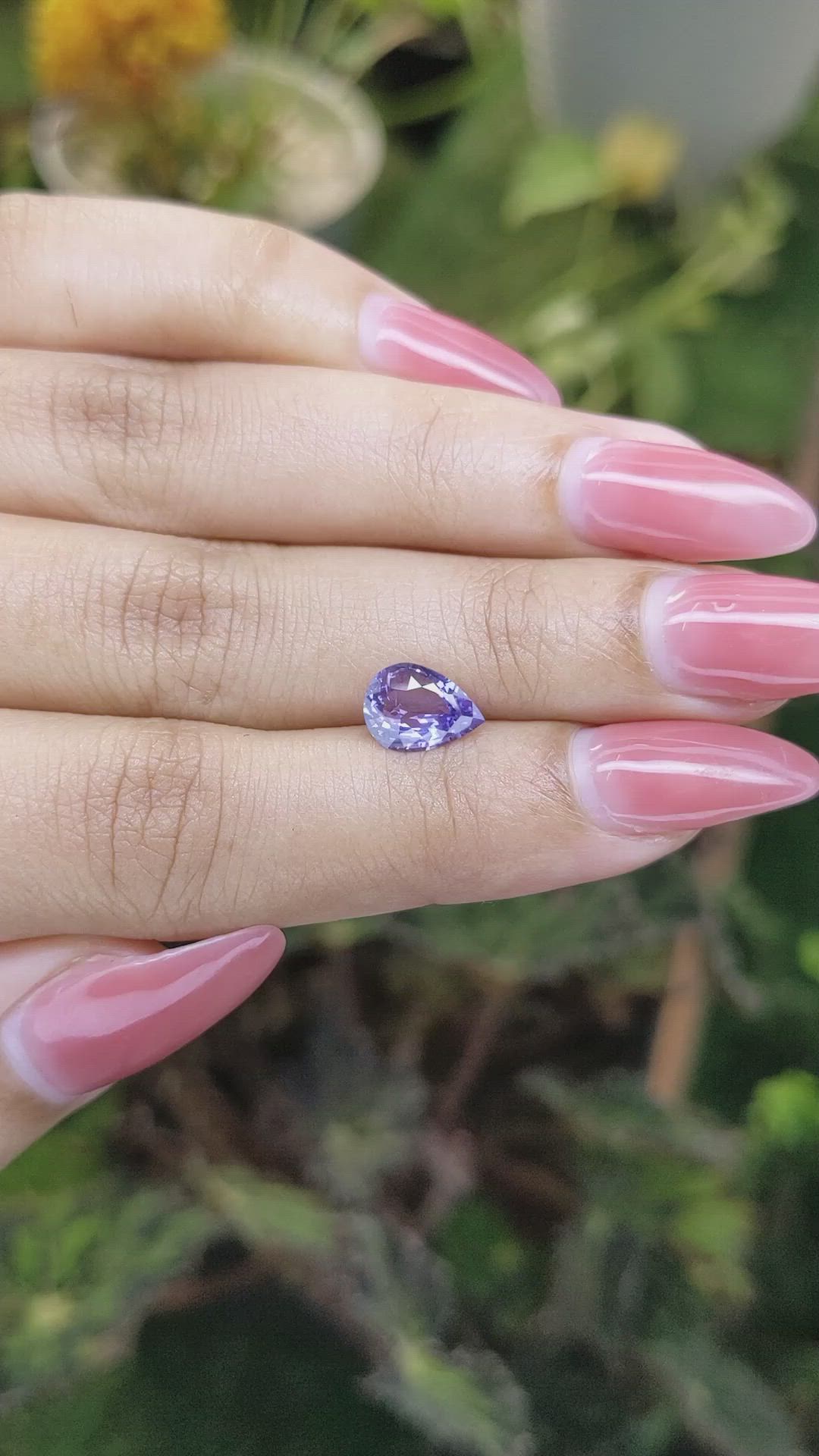 1.45 Ct. Purple Sapphire from Ceylon (Sri Lanka) Size Video