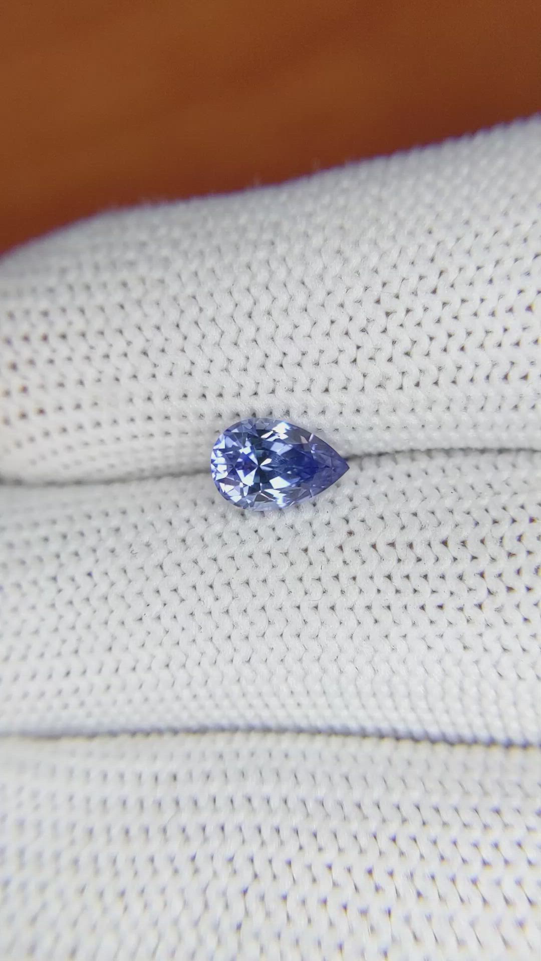 1.23 Ct. Blue Sapphire from Ceylon (Sri Lanka) Size Video