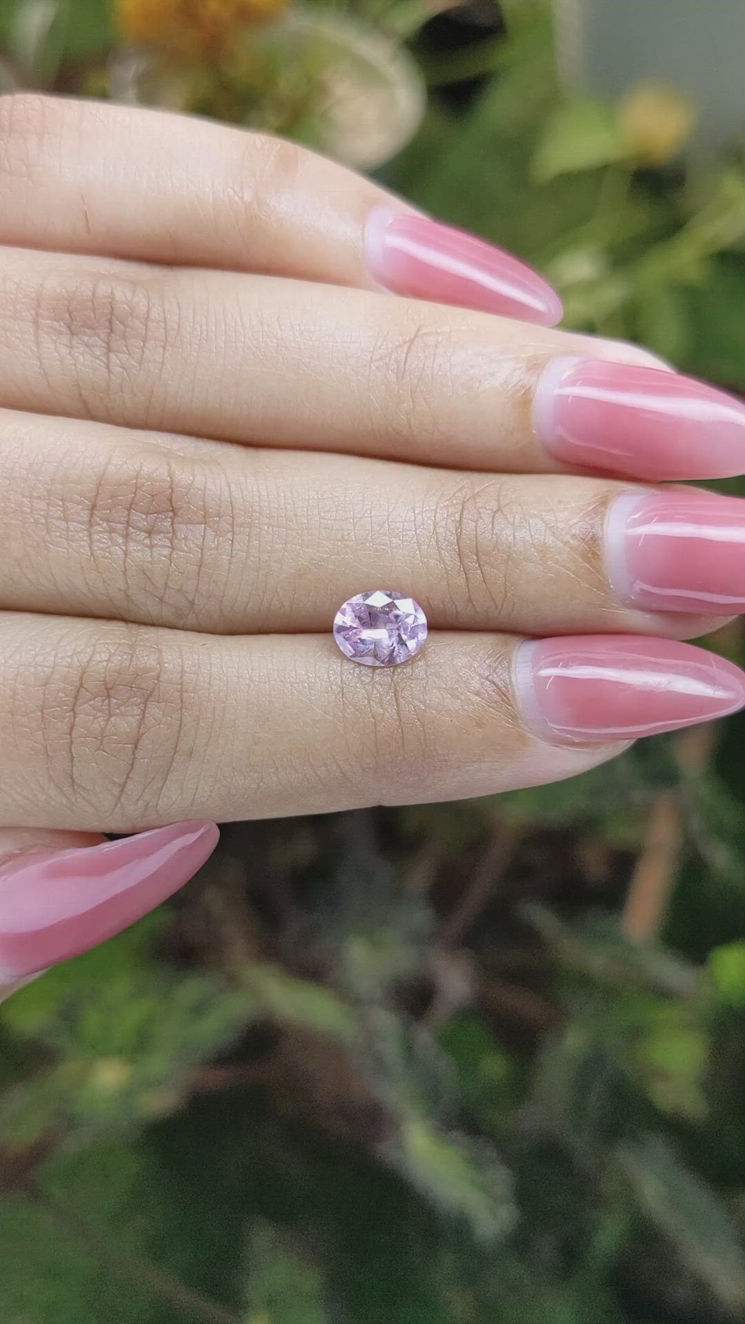 1.13 Ct. Pink Sapphire from Ceylon (Sri Lanka) Size Video