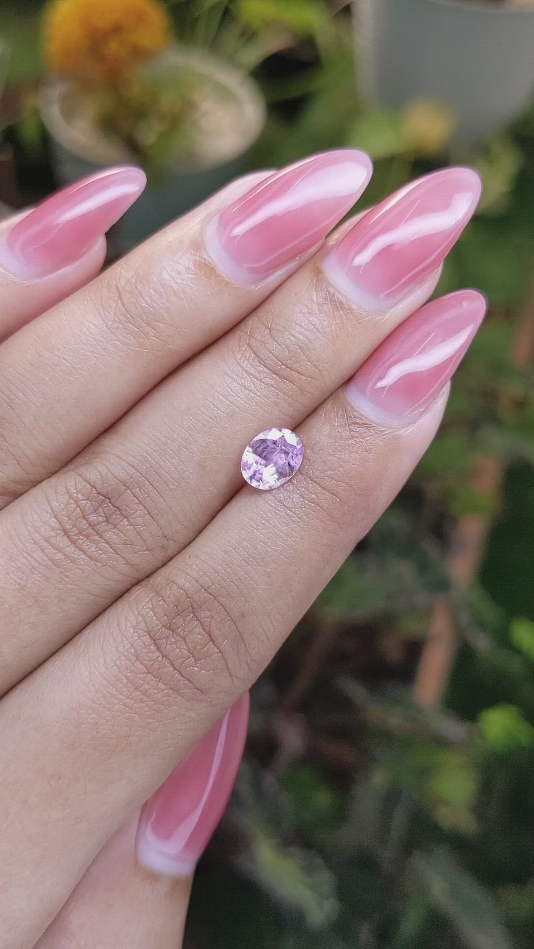1.13 Ct. Pink Sapphire from Ceylon (Sri Lanka) Size Video