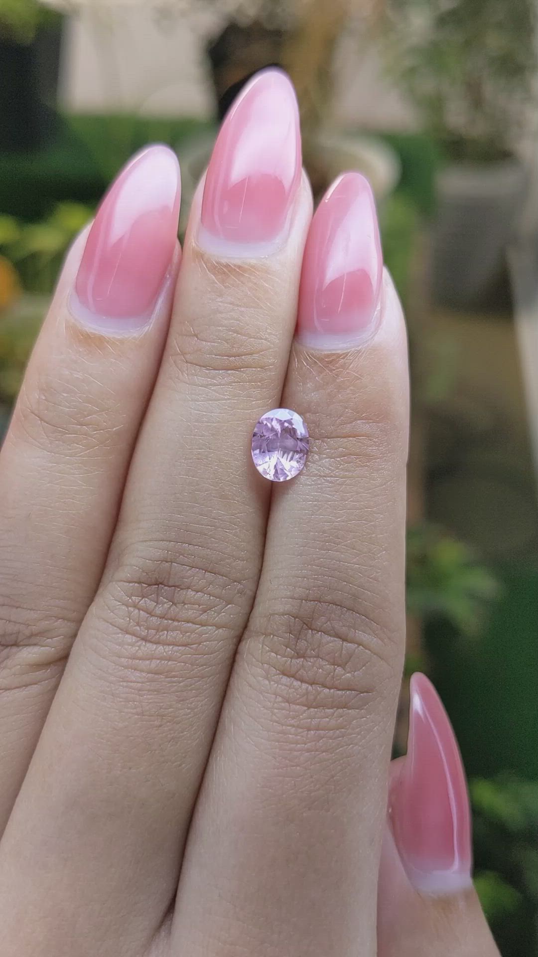 1.13 Ct. Pink Sapphire from Ceylon (Sri Lanka) Size Video