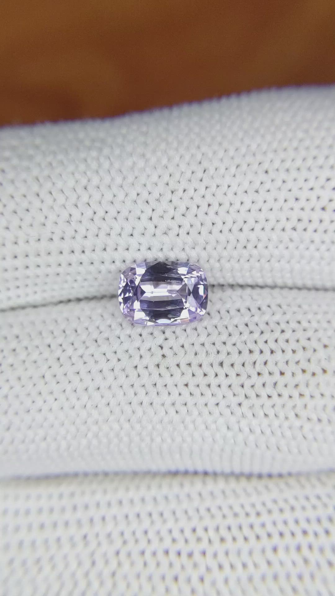 1.61 Ct. Purple Sapphire from Ceylon (Sri Lanka) Size Video