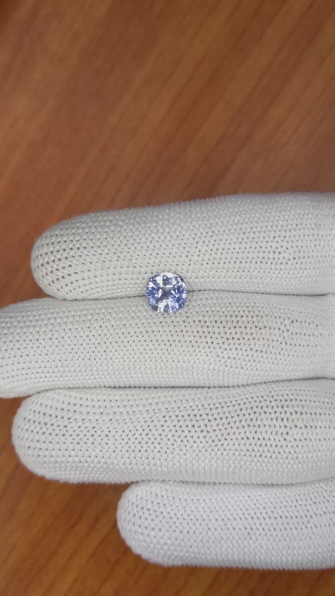 1.45 Ct. Blue Sapphire from Ceylon (Sri Lanka) Size Video