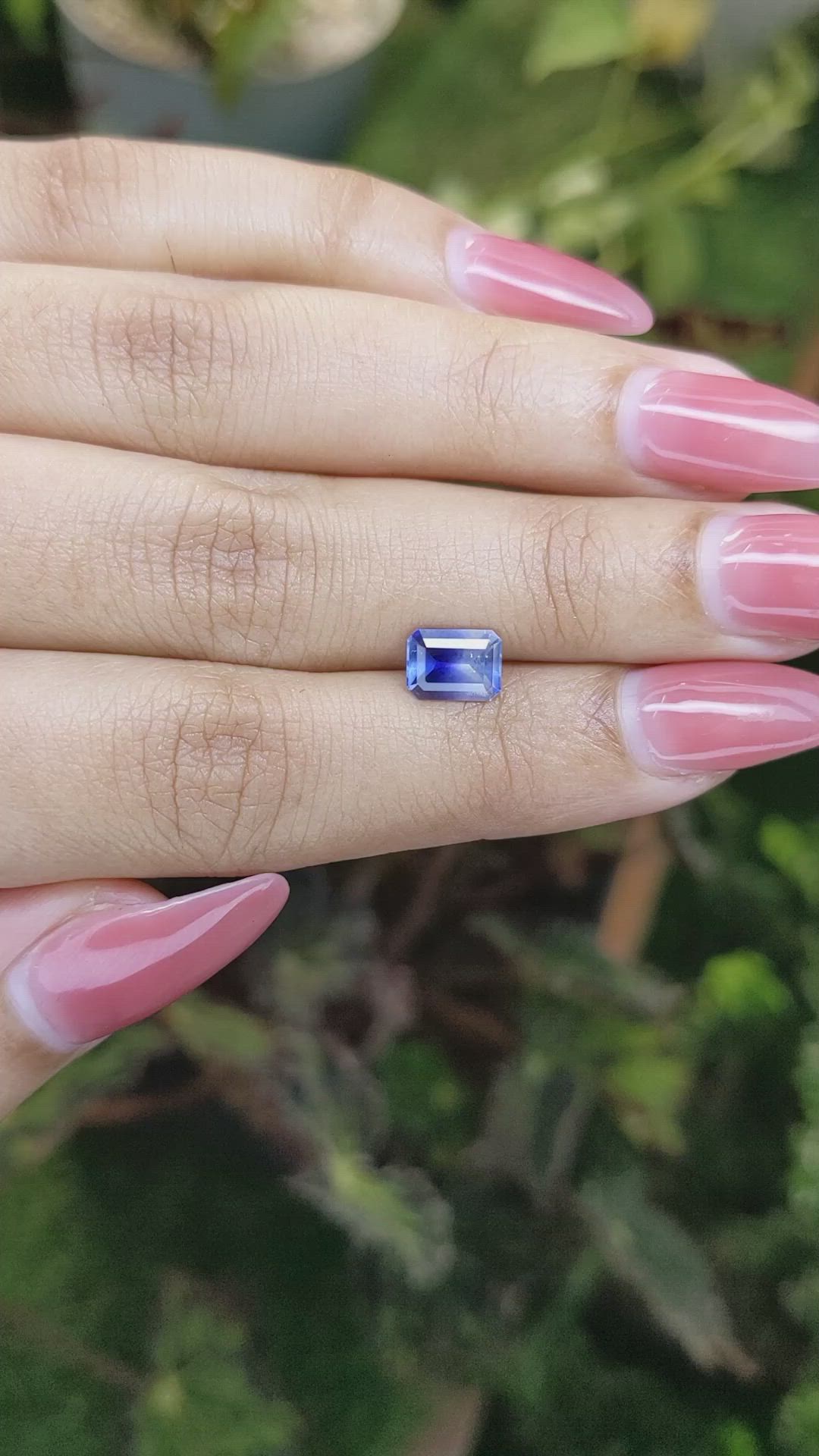1.46 Ct. Bi Color Sapphire from Ceylon (Sri Lanka) Size Video