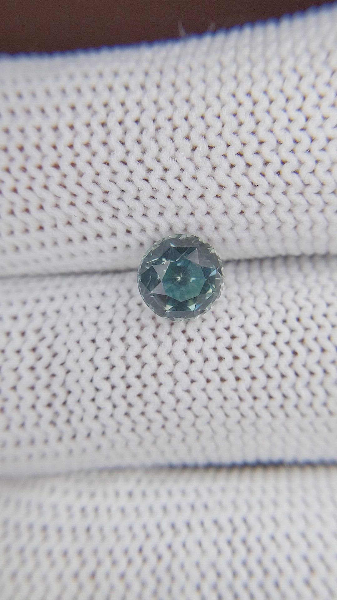 2.08 Ct. Bluish Green Sapphire from Madagascar Size Video