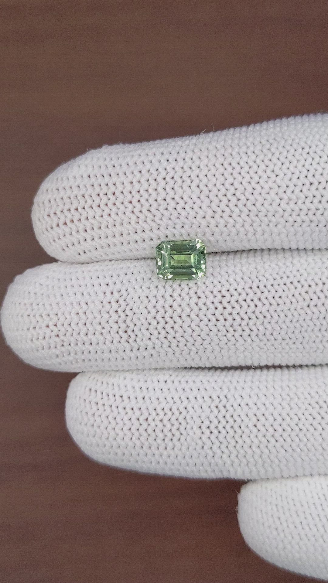 1.81 Ct. Green Sapphire from Madagascar Size Video
