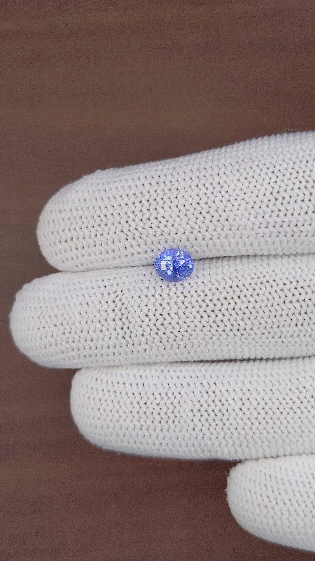 1.28 Ct. Blue Sapphire from Ceylon (Sri Lanka) Size Video