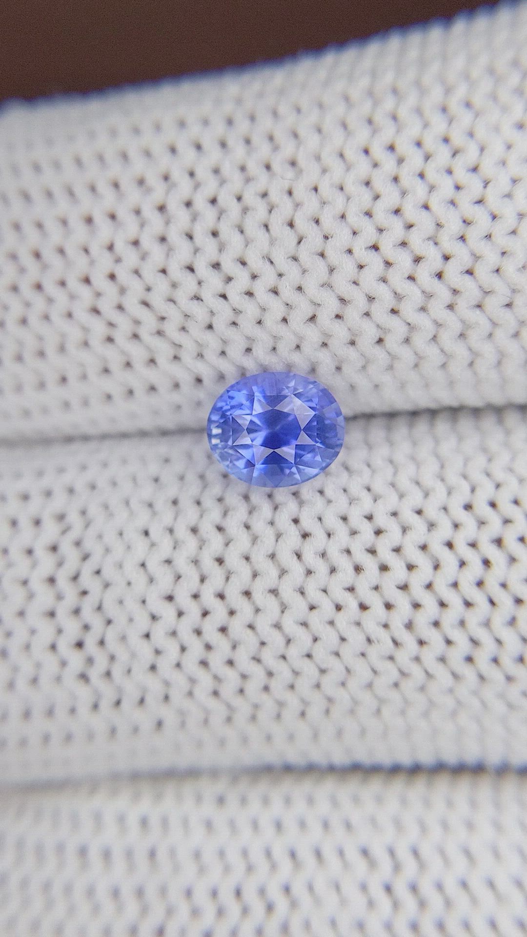 1.28 Ct. Blue Sapphire from Ceylon (Sri Lanka) Size Video