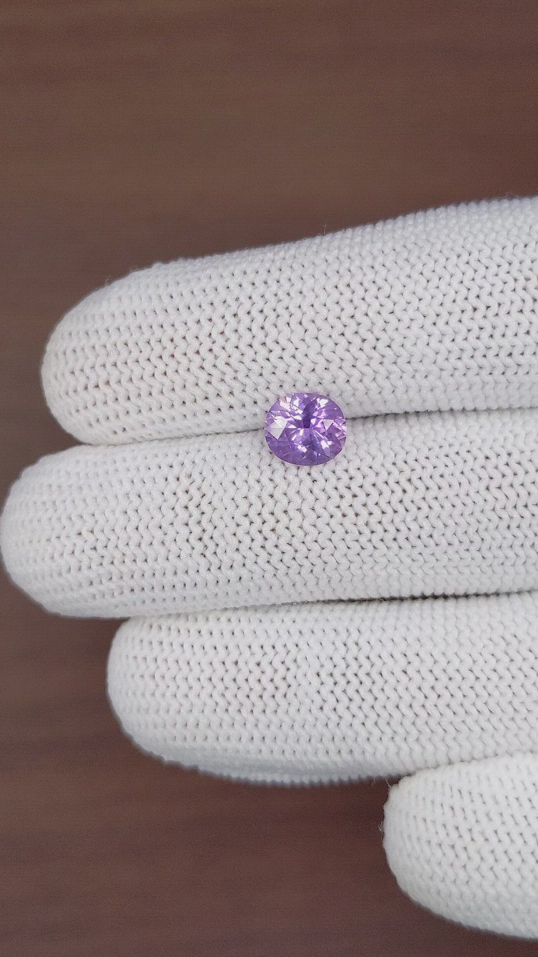 1.46 Ct. Violet Sapphire from Ceylon (Sri Lanka) Size Video