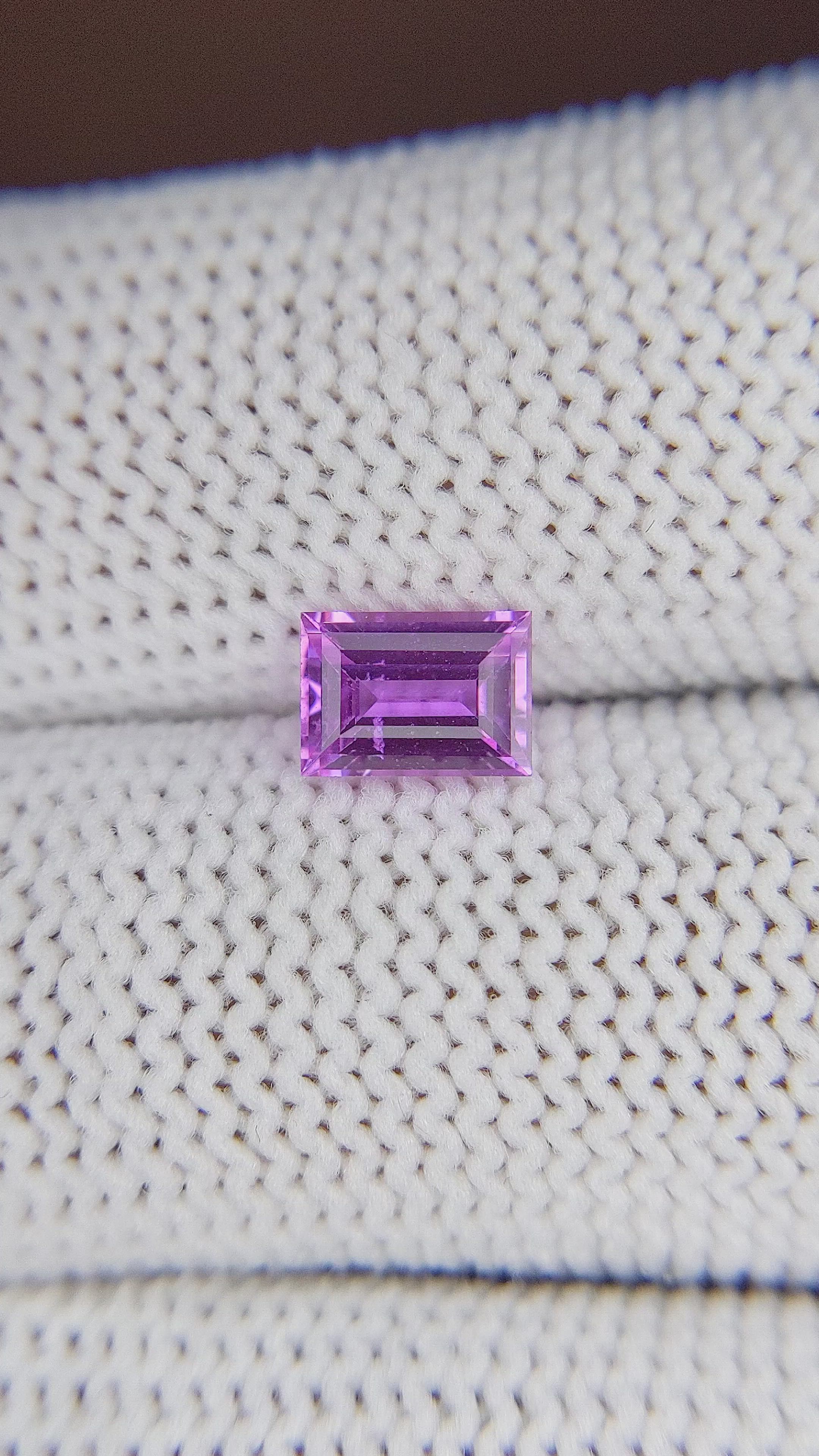 1.13 Ct. Purple Sapphire from Ceylon (Sri Lanka) Size Video