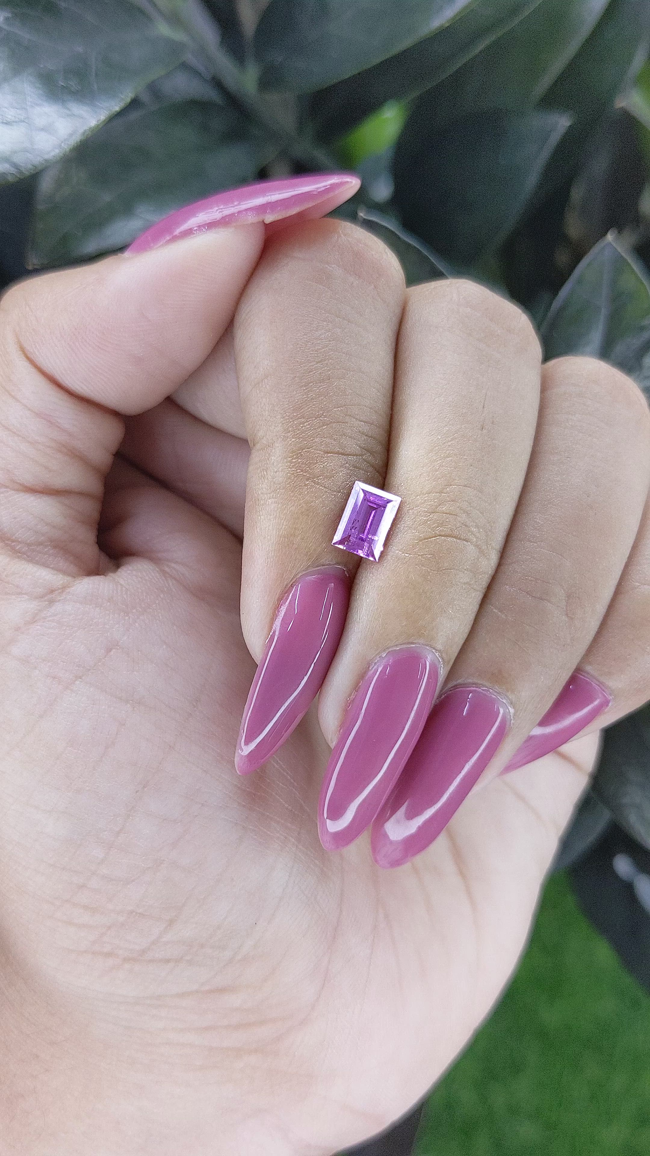 1.13 Ct. Purple Sapphire from Ceylon (Sri Lanka) Size Video