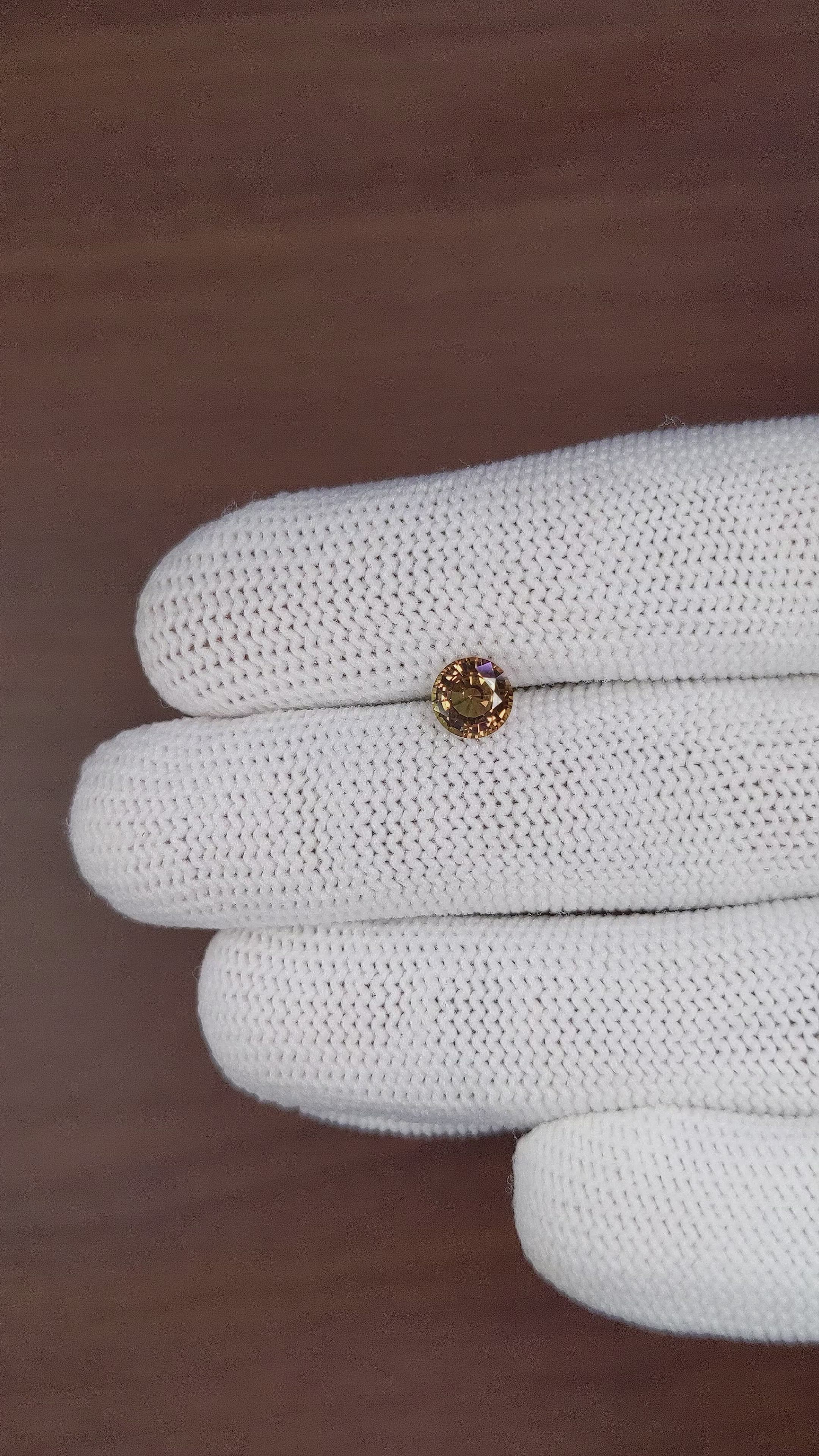 1.09 Ct. Brown Sapphire from Madagascar Size Video