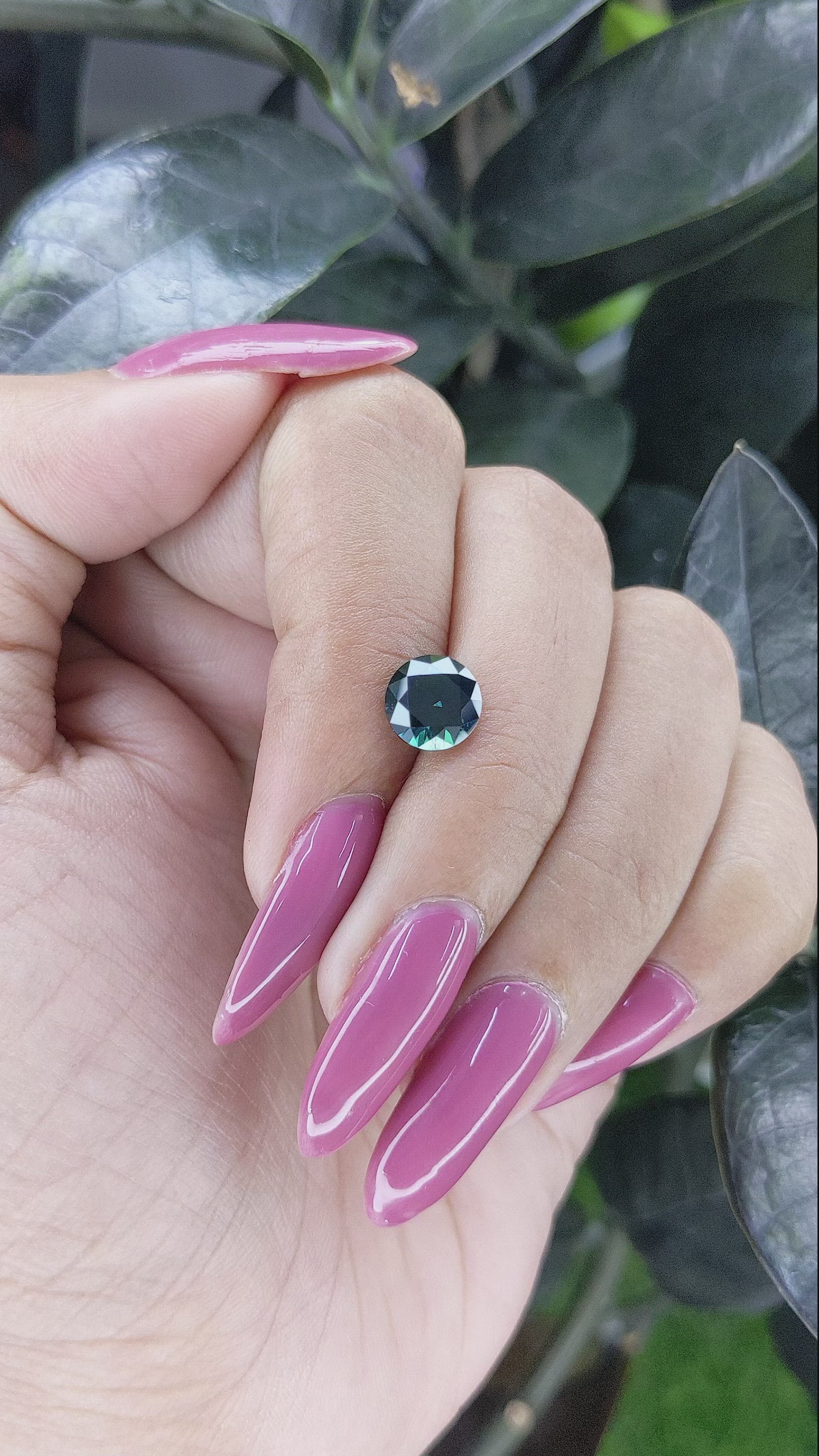 2.03 Ct. Green Sapphire from Madagascar Size Video