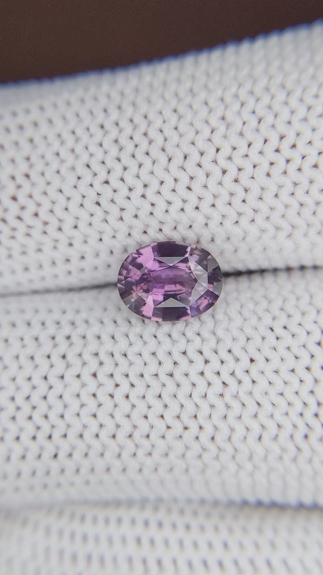 1.36 Ct. Purple Sapphire from Ceylon (Sri Lanka) Size Video