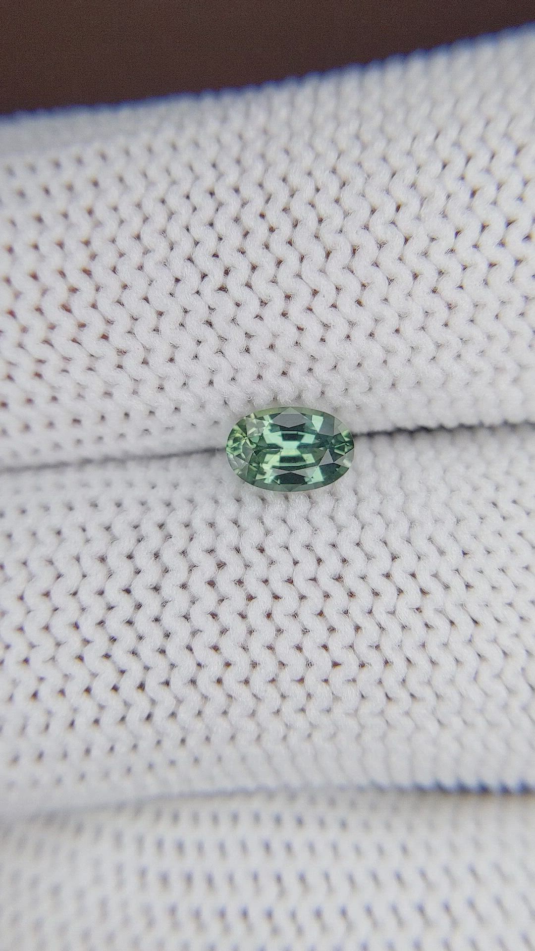 0.60 Ct. Green Sapphire from Madagascar Size Video