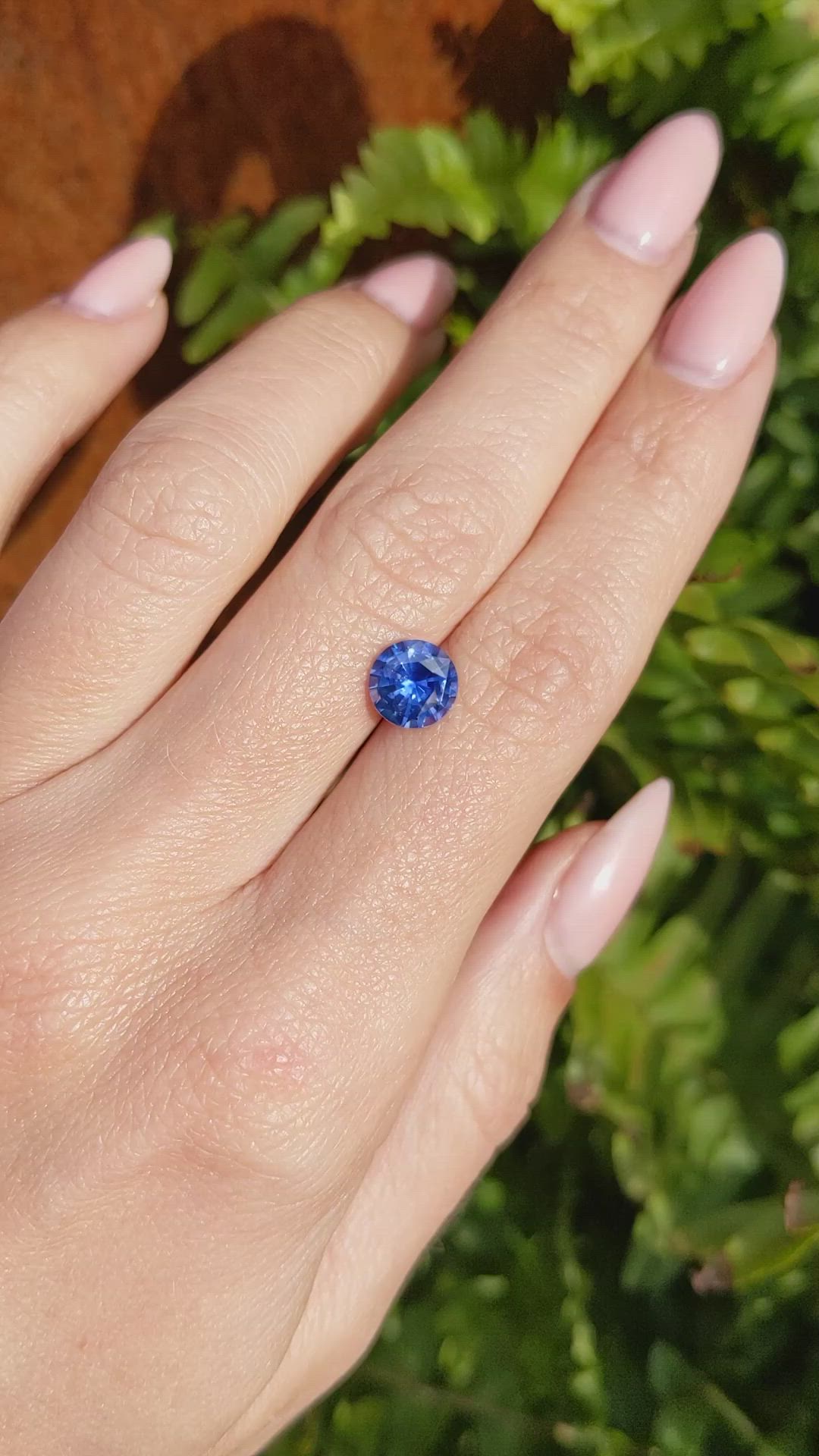 1.69 Ct. Blue Sapphire from Ceylon (Sri Lanka) Size Video