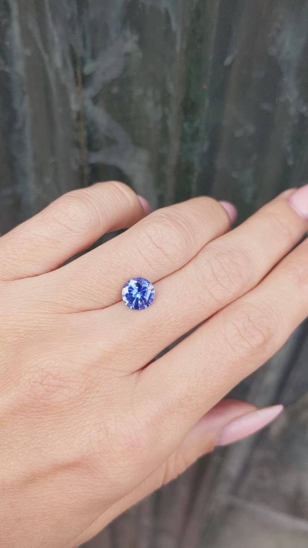 1.69 Ct. Blue Sapphire from Ceylon (Sri Lanka) Size Video