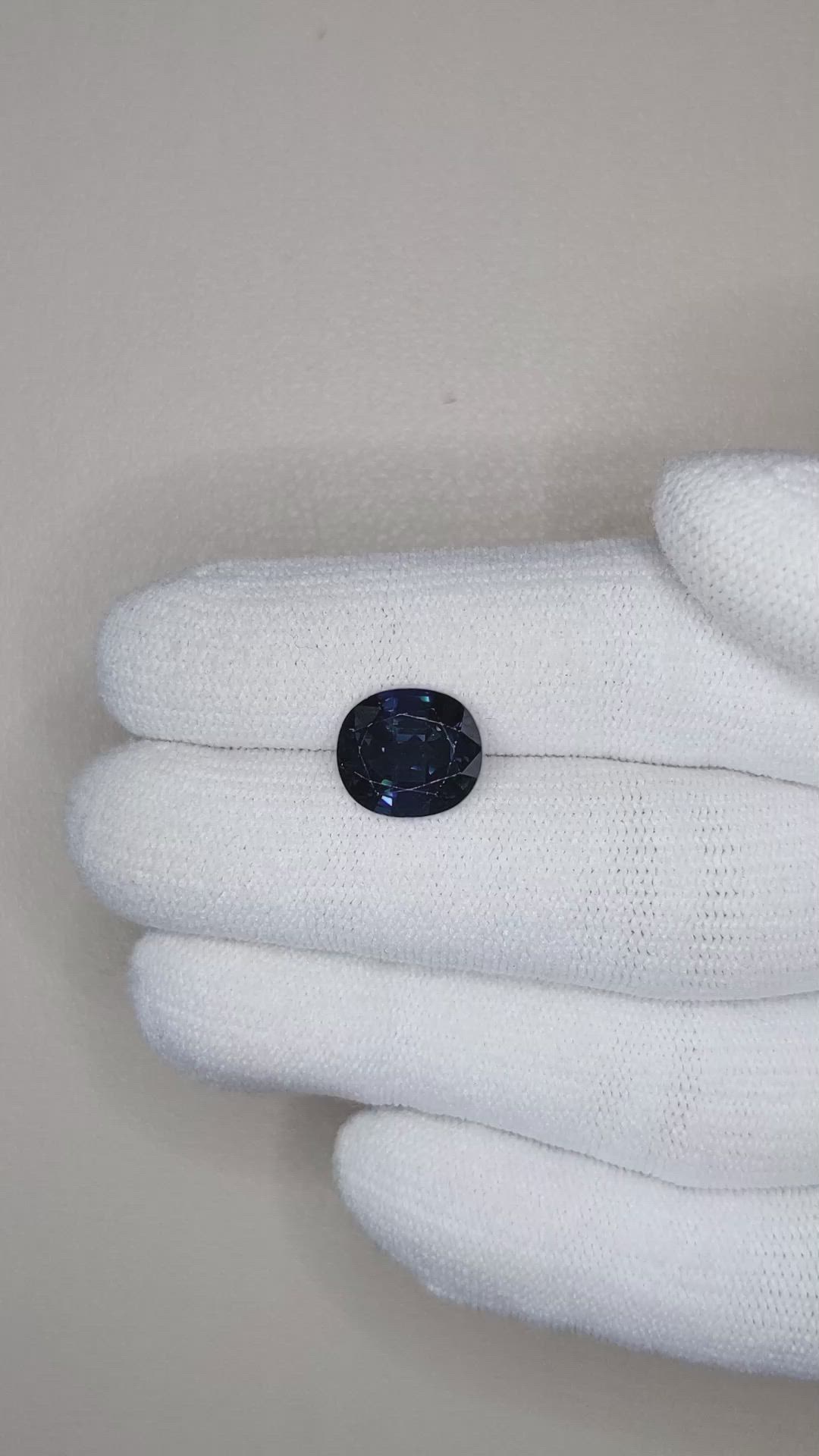 4.31 Ct. Blue Sapphire from Thailand Size Video