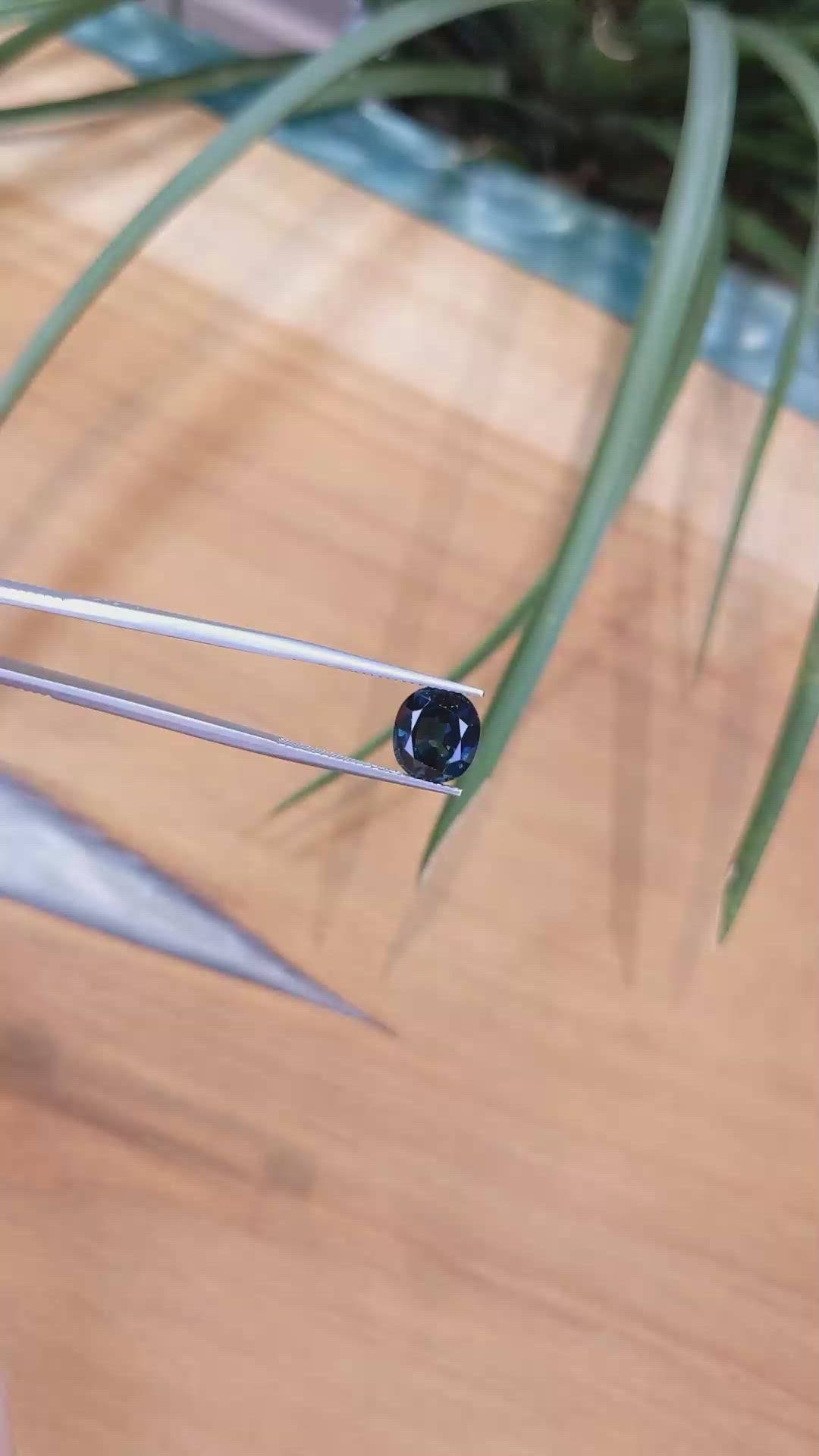 4.31 Ct. Blue Sapphire from Thailand Size Video