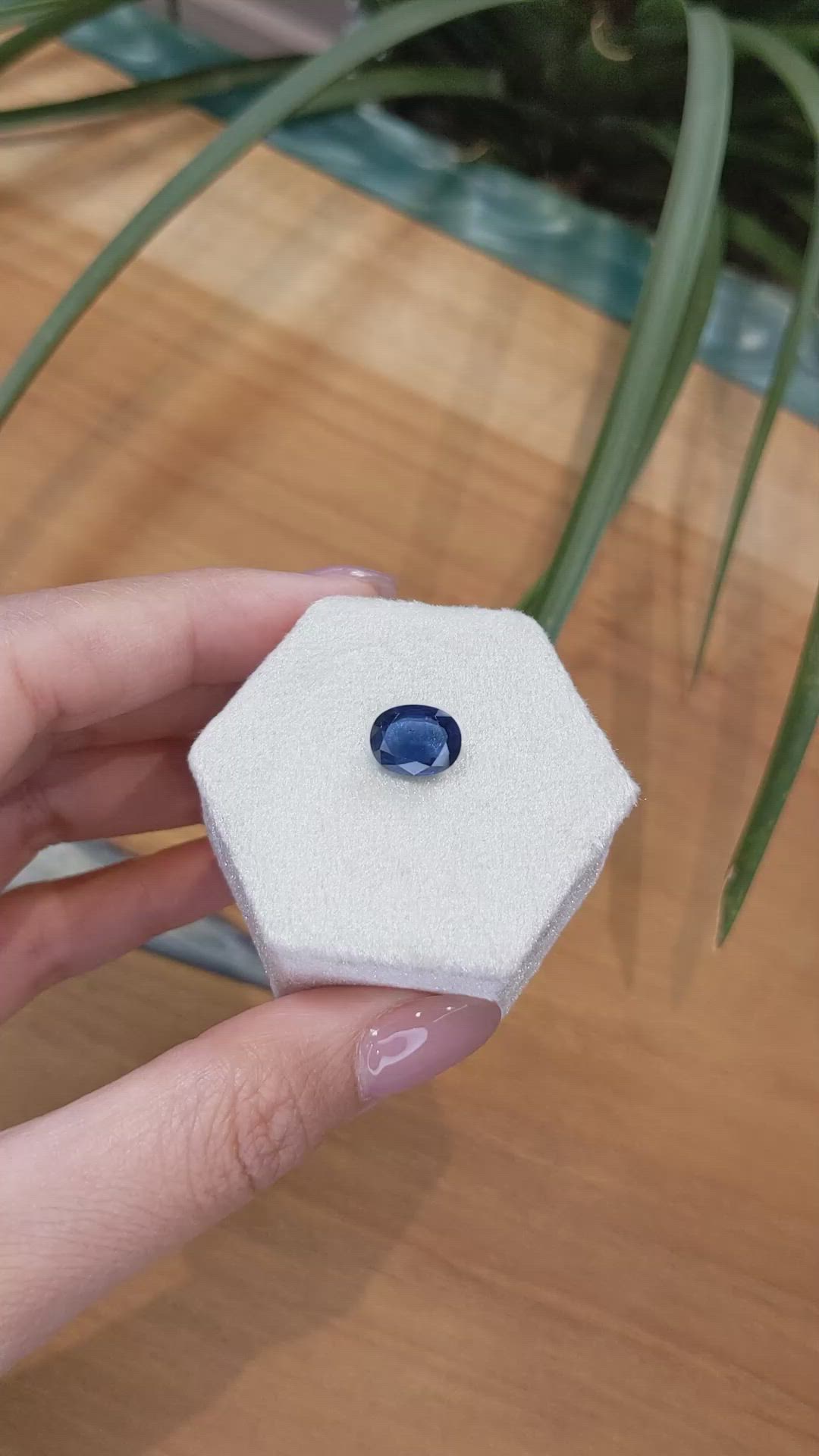 3.02 Ct. Blue Sapphire from Thailand Size Video