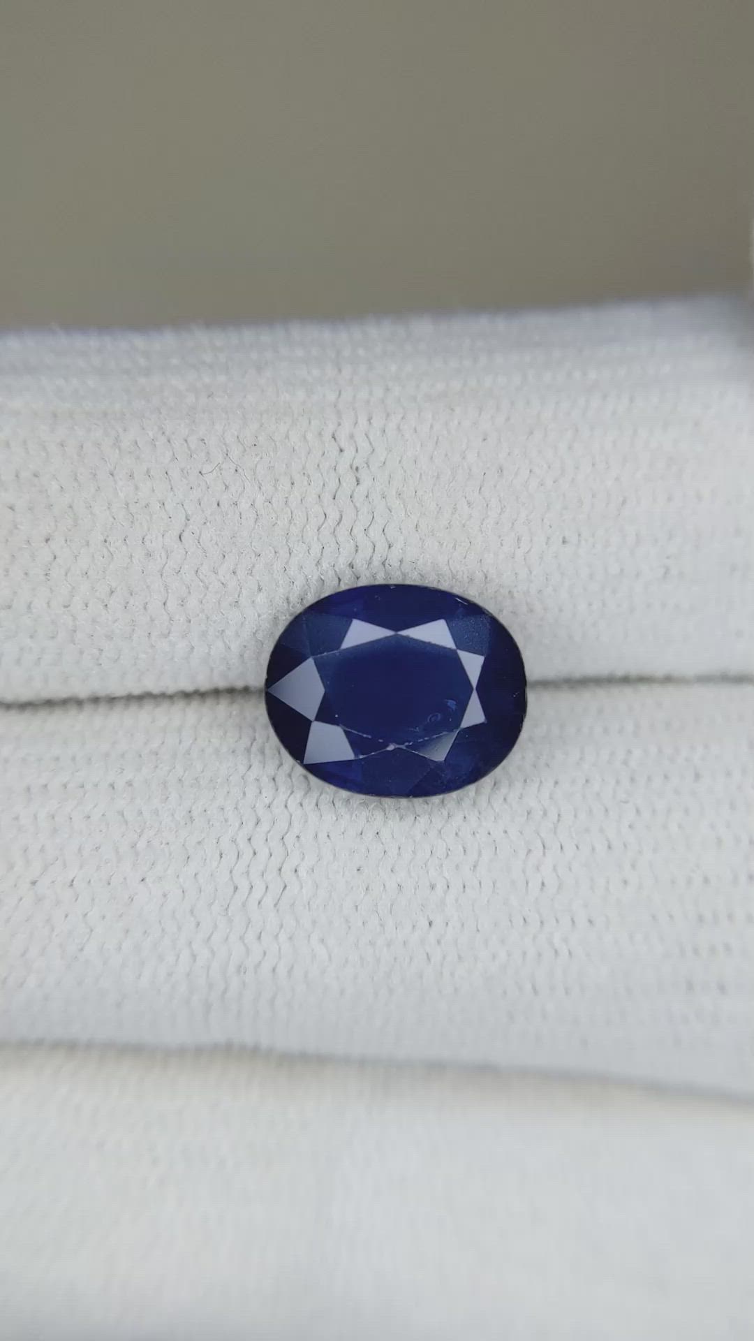 3.42 Ct. Blue Sapphire from Thailand Size Video