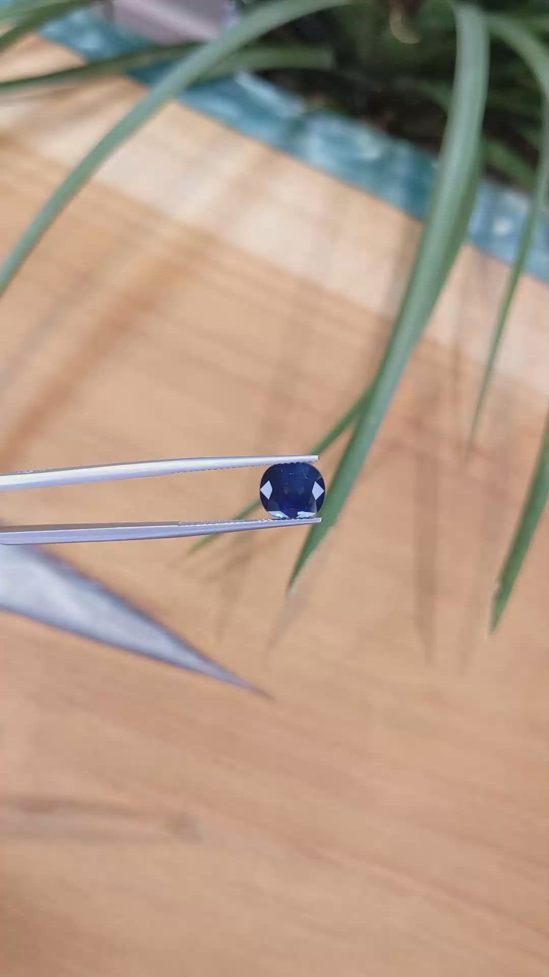 3.47 Ct. Blue Sapphire from Thailand Size Video