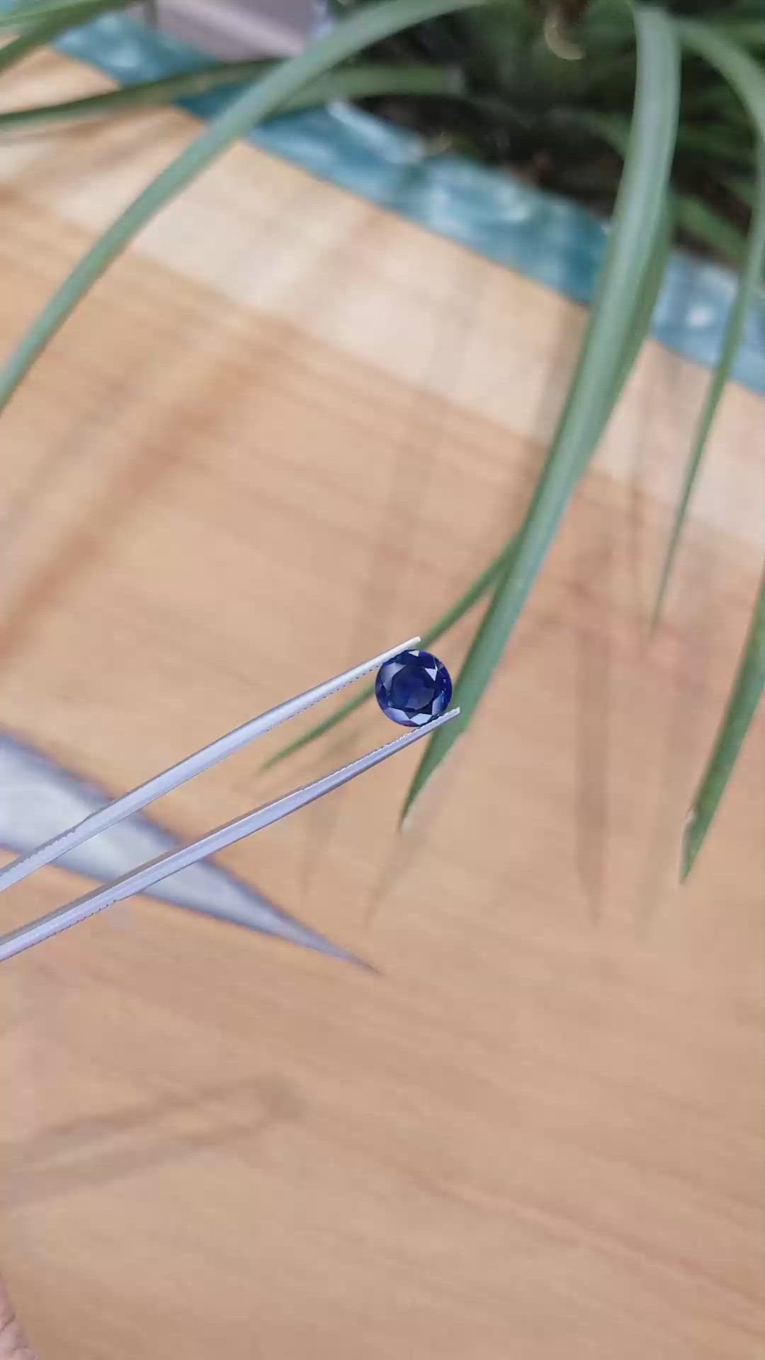 2.59 Ct. Blue Sapphire from Thailand Size Video