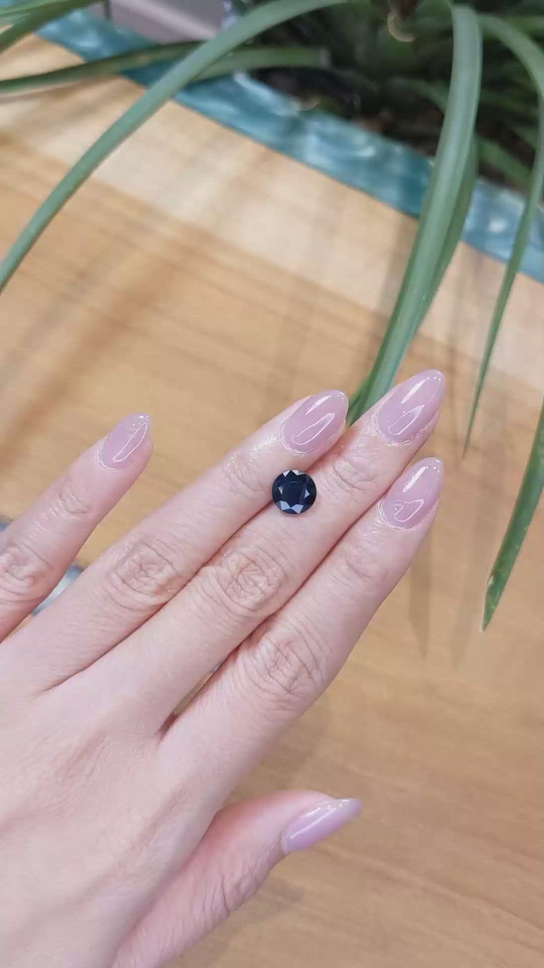 2.82 Ct. Blue Sapphire from Thailand Size Video