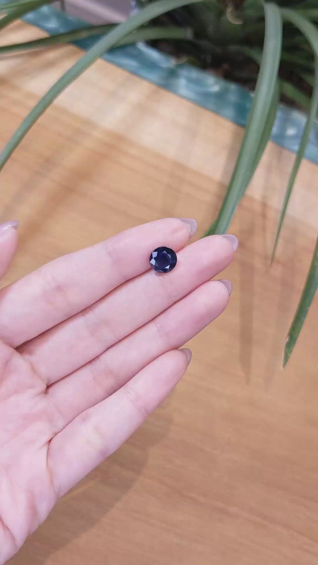 2.82 Ct. Blue Sapphire from Thailand Size Video