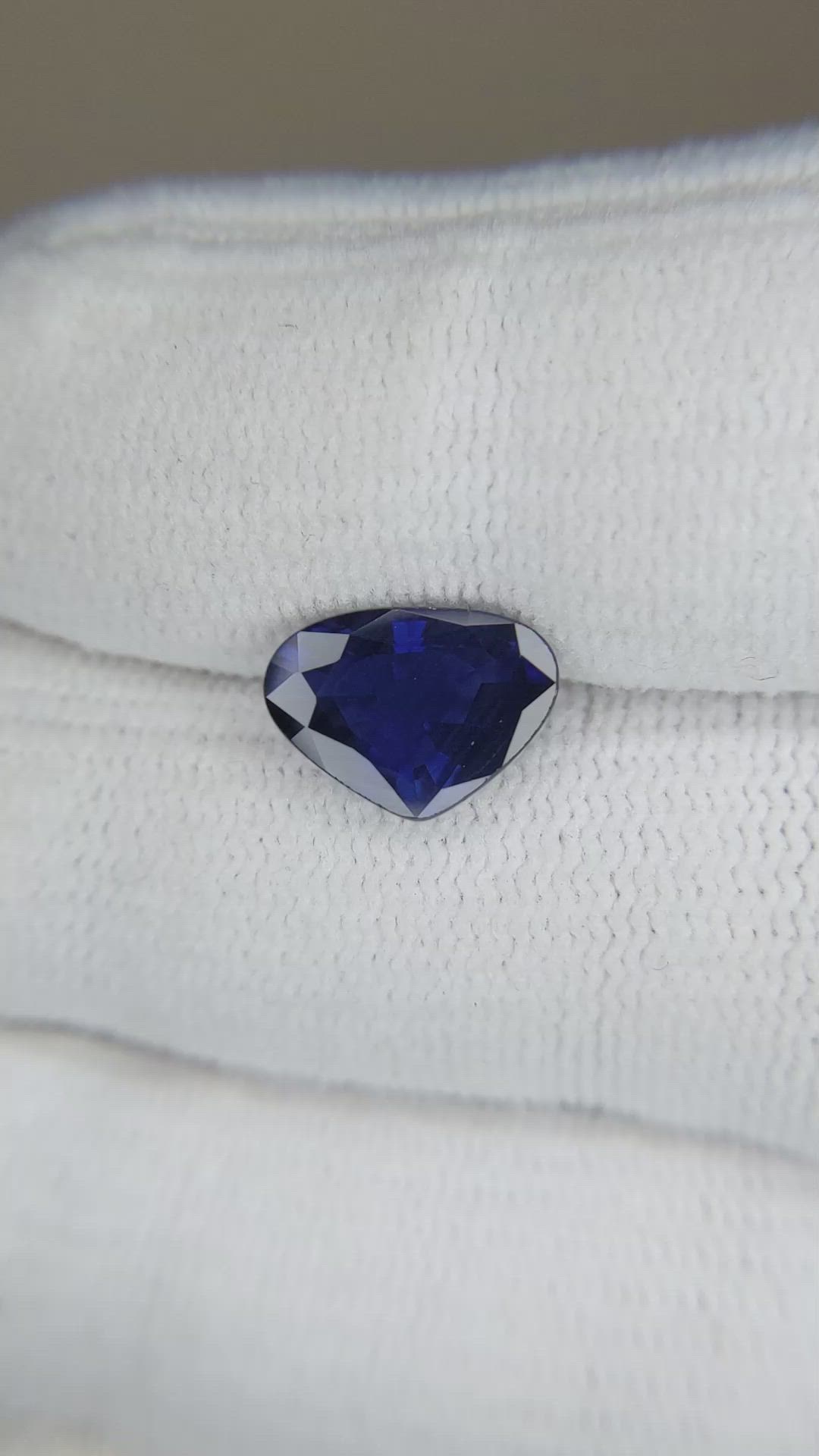 2.59 Ct. Blue Sapphire from Thailand Size Video